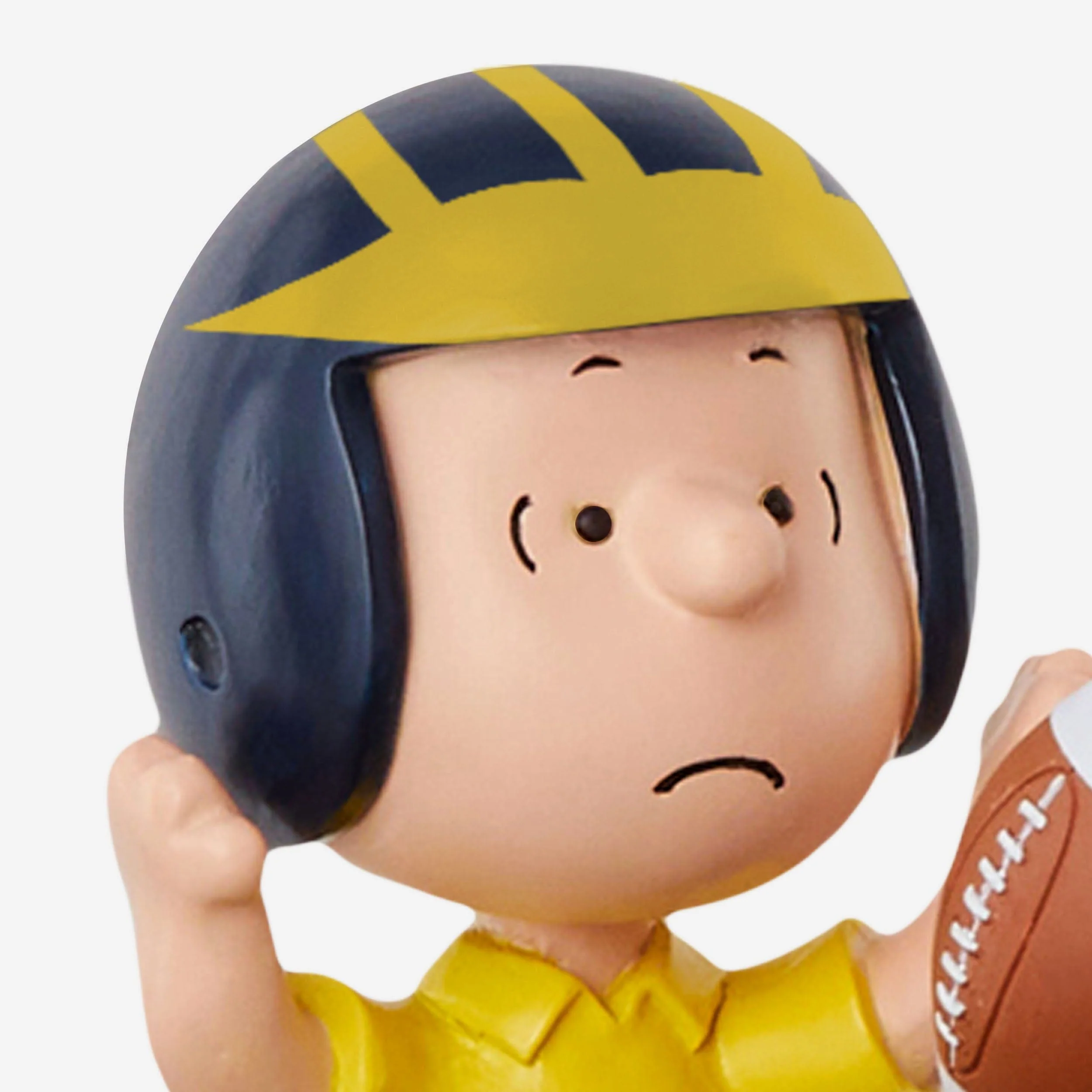 Michigan Wolverines Peanuts Gang Football Field Mini Bobblehead Scene - Image 2