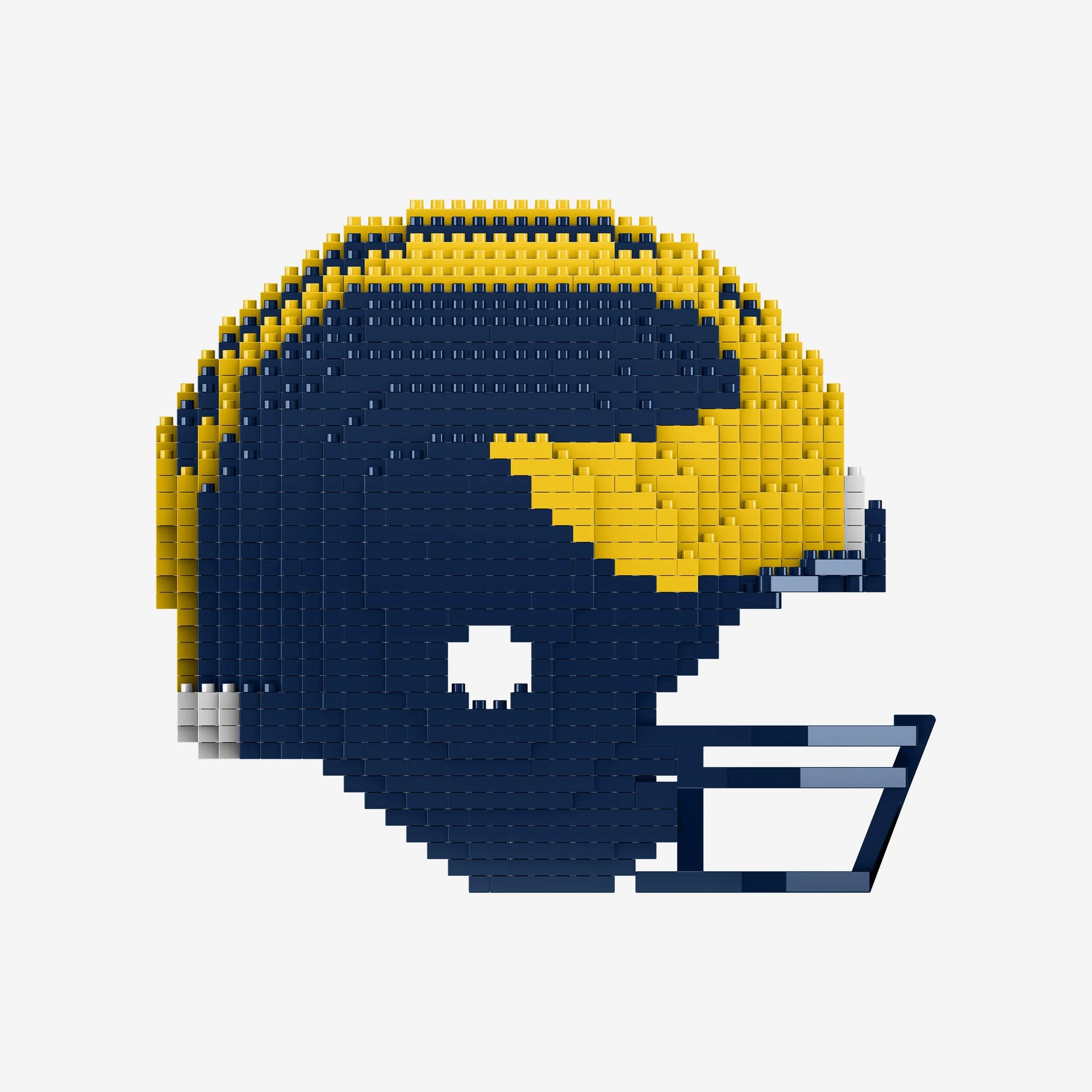 Michigan Wolverines Replica BRXLZ Mini Helmet - Image 2