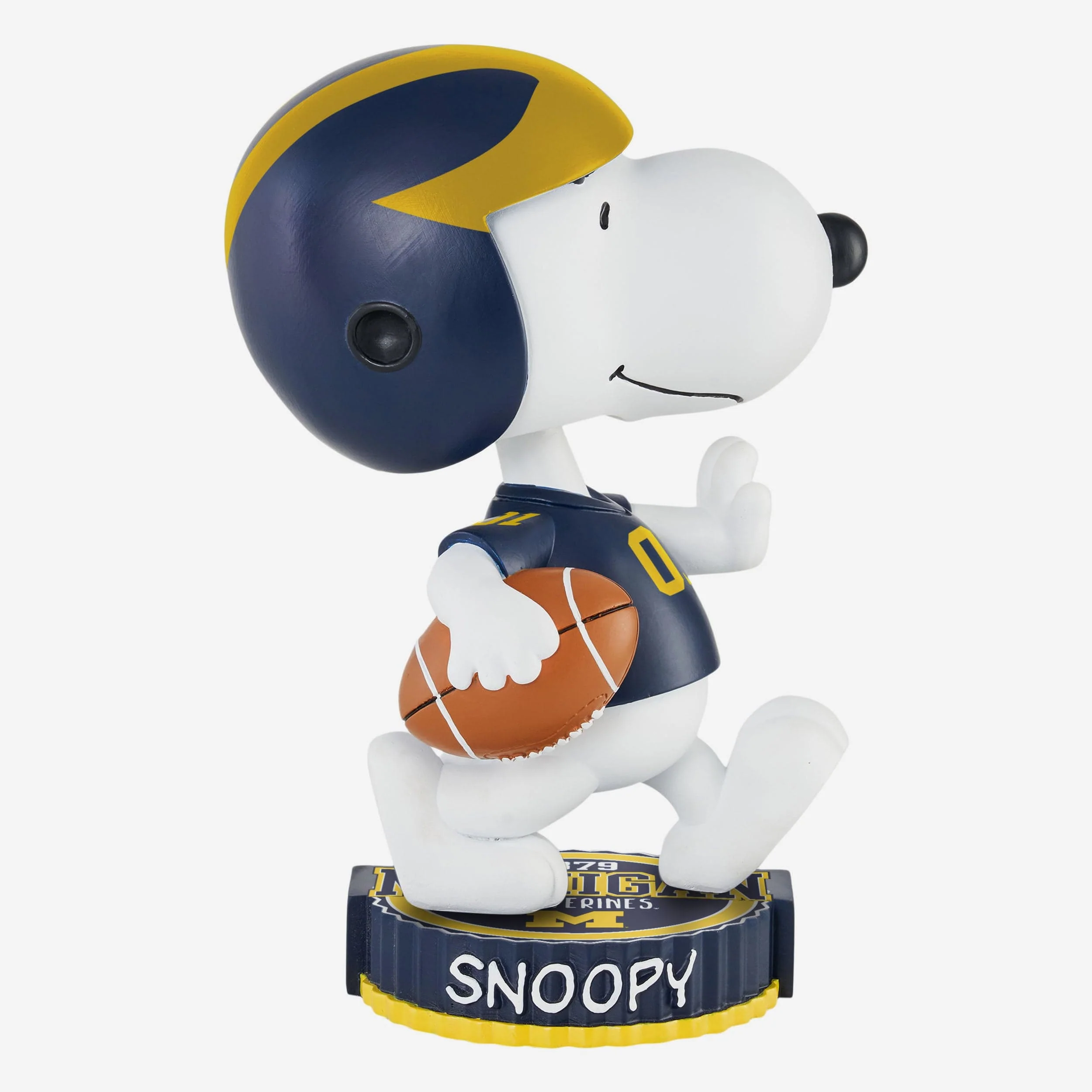 Michigan Wolverines Snoopy Peanuts Bighead Bobblehead