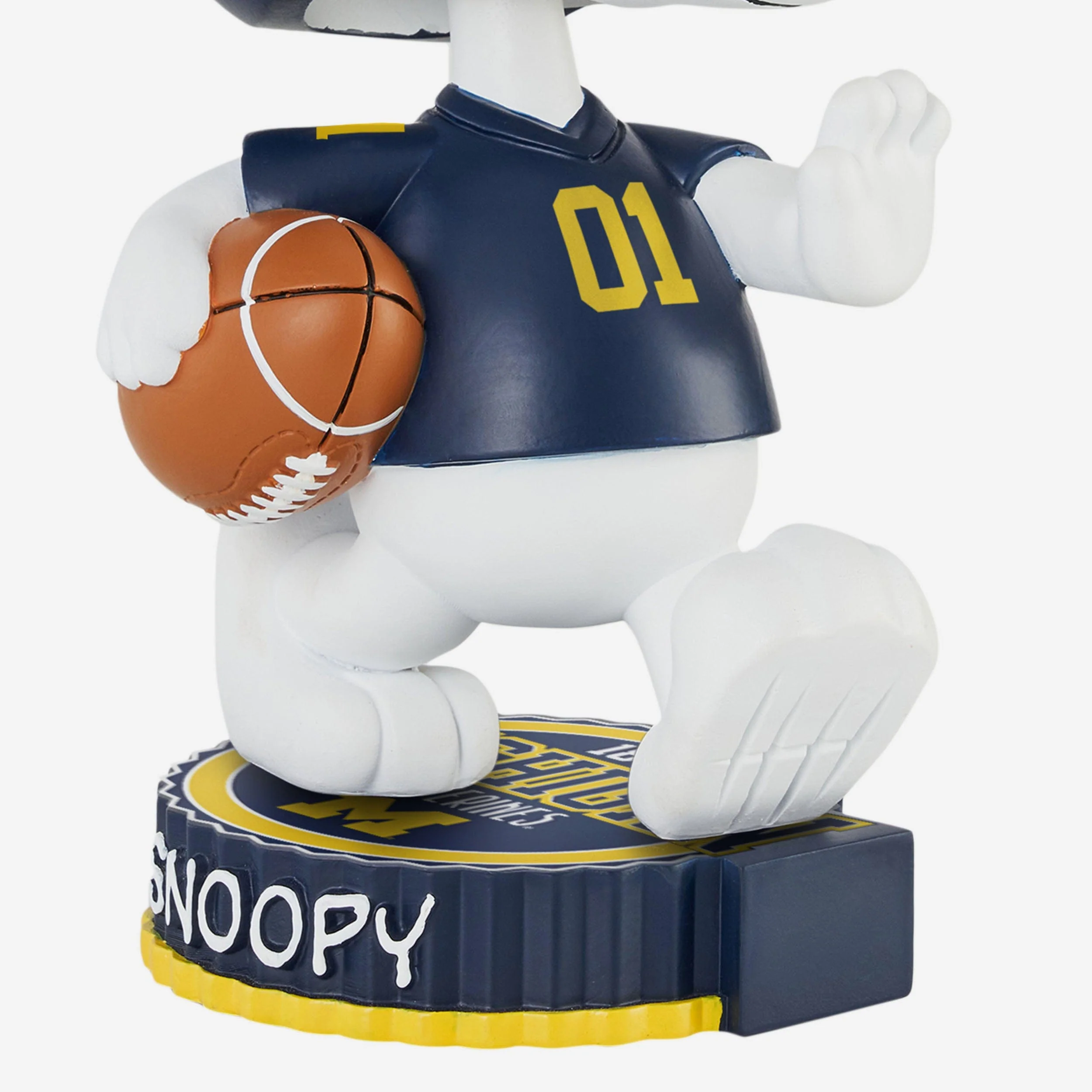 Michigan Wolverines Snoopy Peanuts Bighead Bobblehead - Image 3