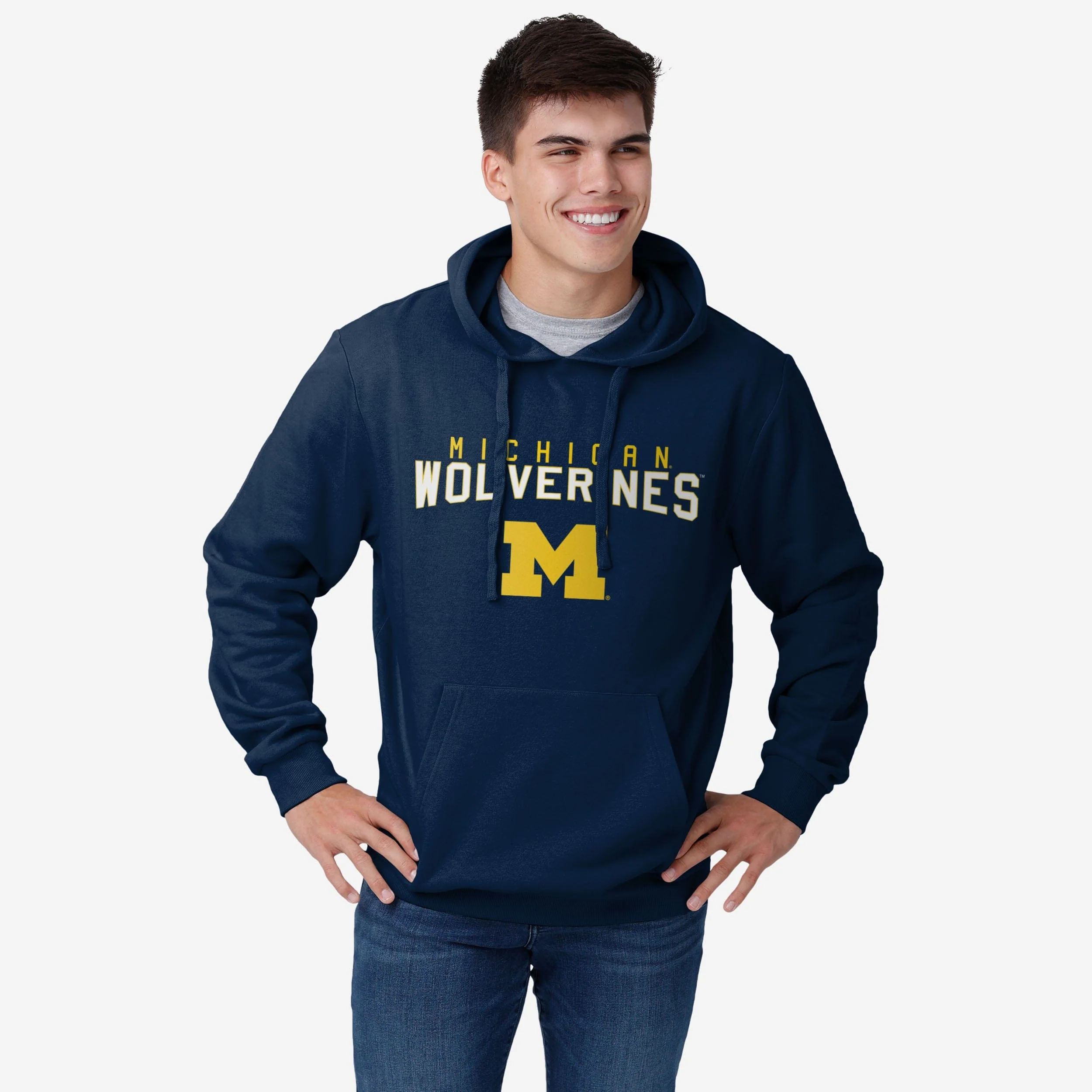 Michigan Wolverines Solid Hoodie