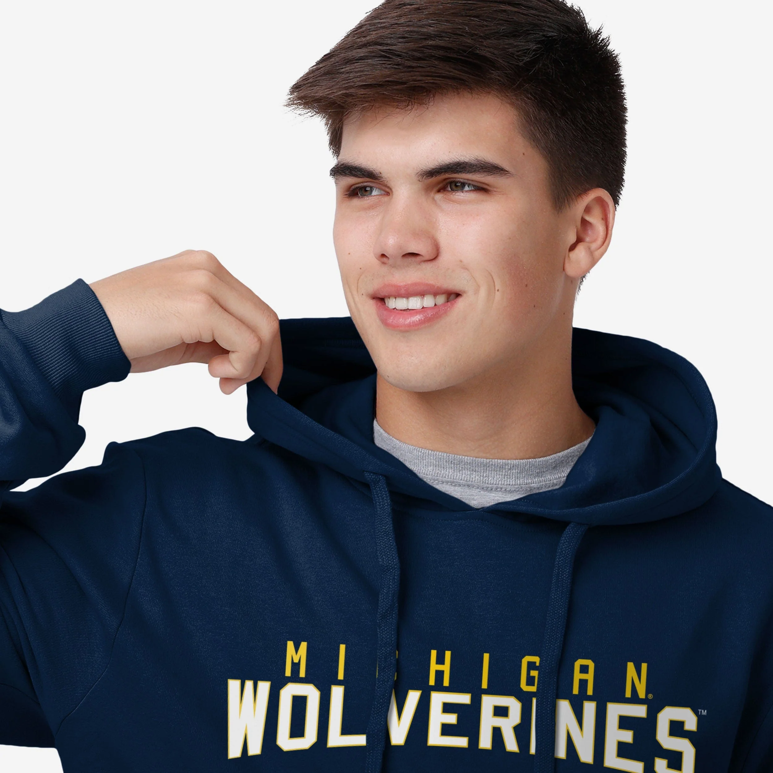 Michigan Wolverines Solid Hoodie - Image 4