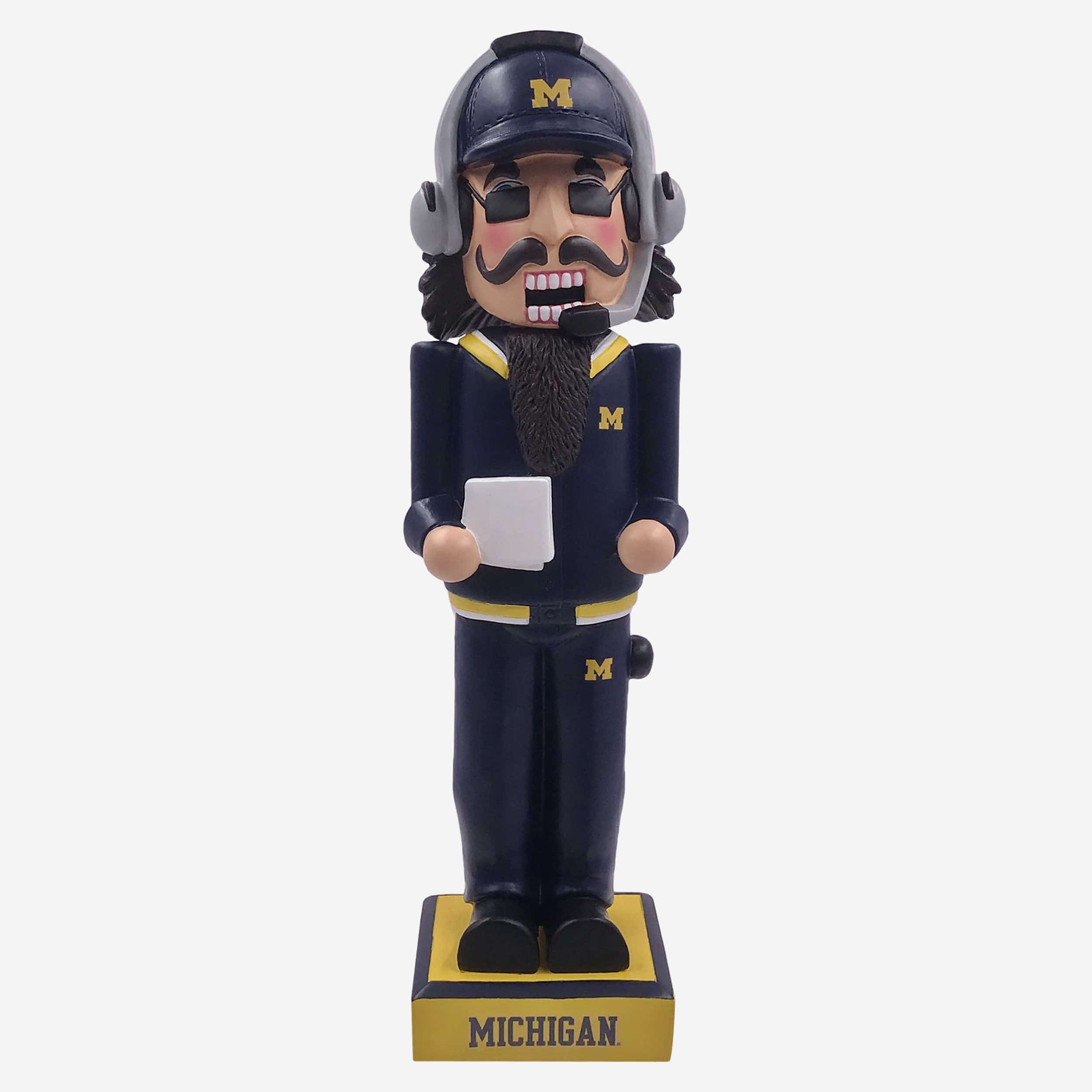 Michigan Wolverines Thematic Nutcracker Bobblehead