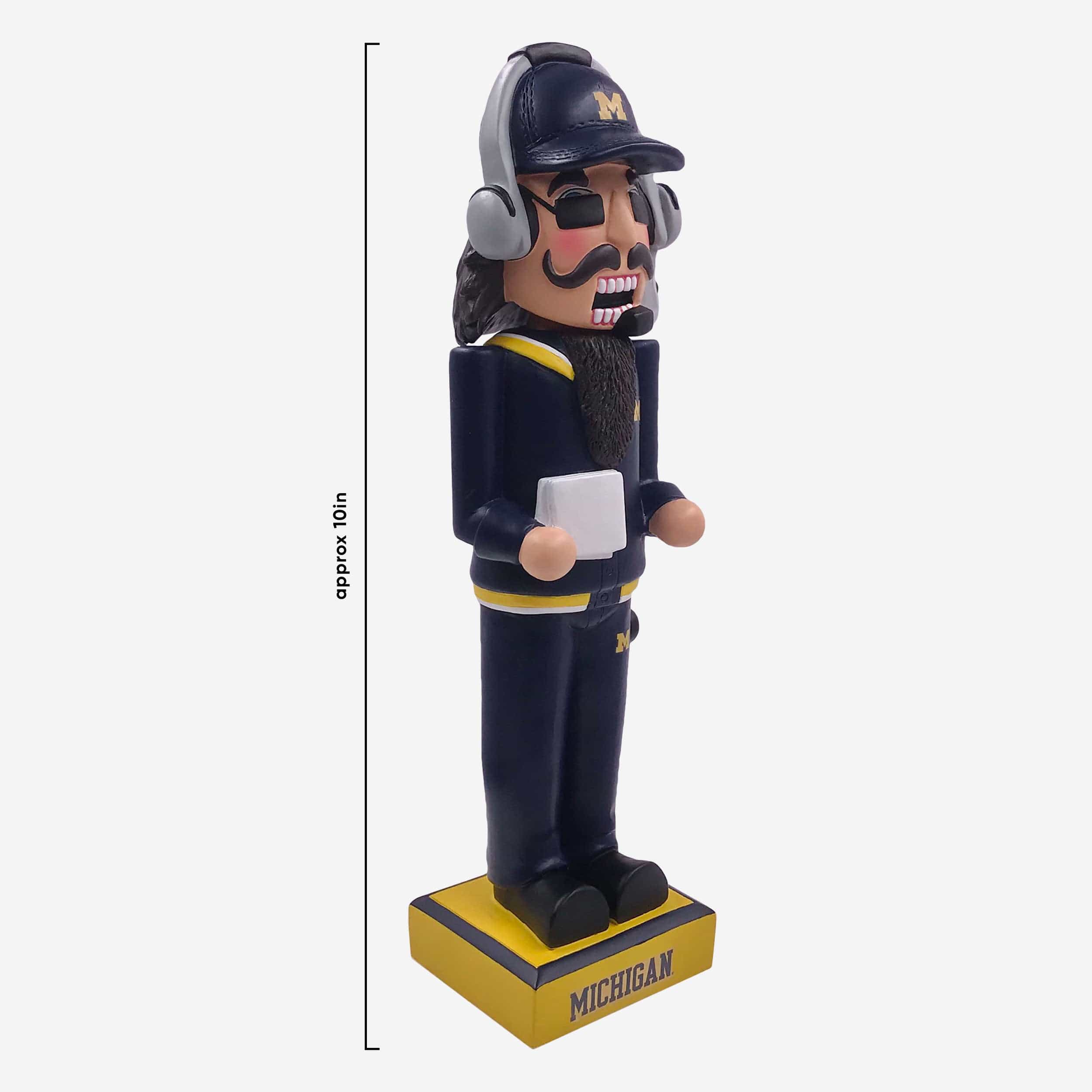 Michigan Wolverines Thematic Nutcracker Bobblehead - Image 3