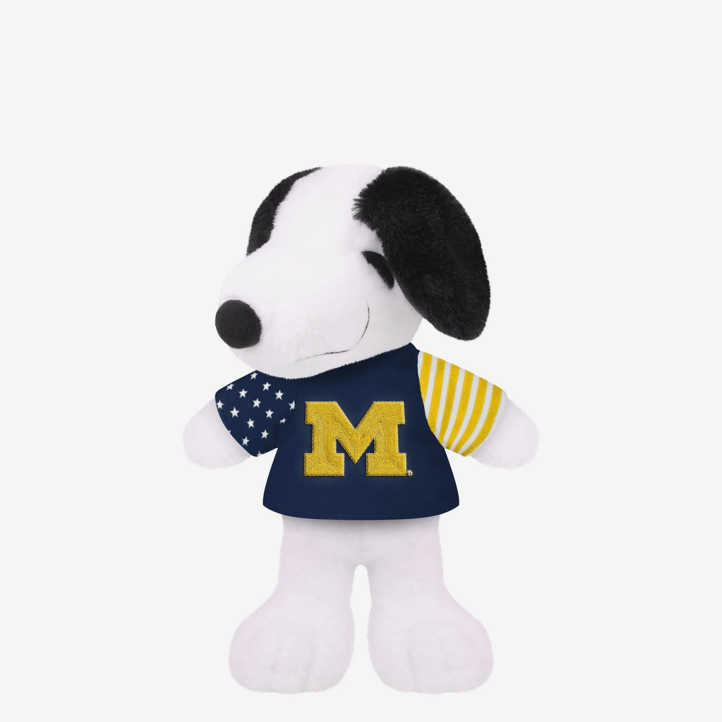 Michigan Wolverines USA Flag Snoopy Peanuts Team Jersey Plush