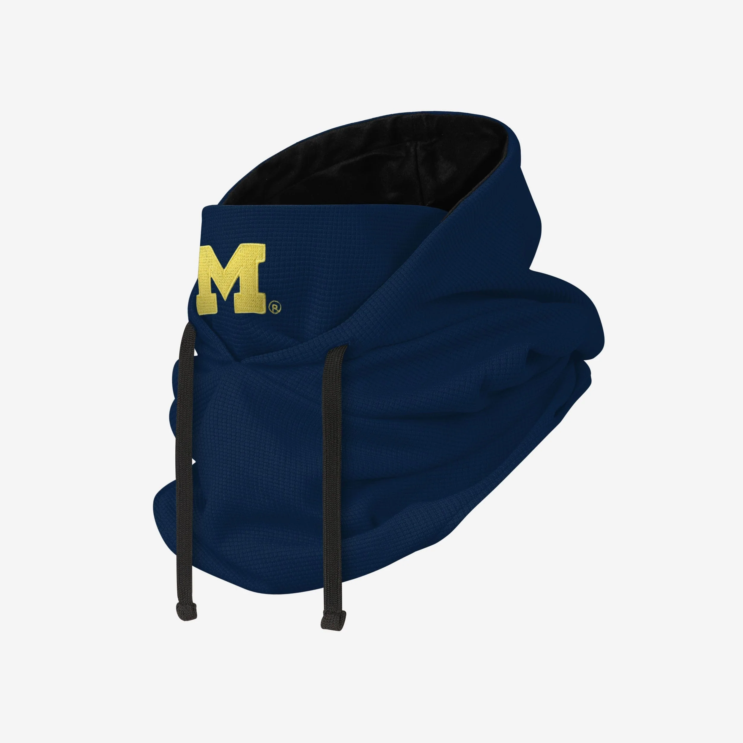 Michigan Wolverines Waffle Drawstring Hooded Gaiter - Image 2