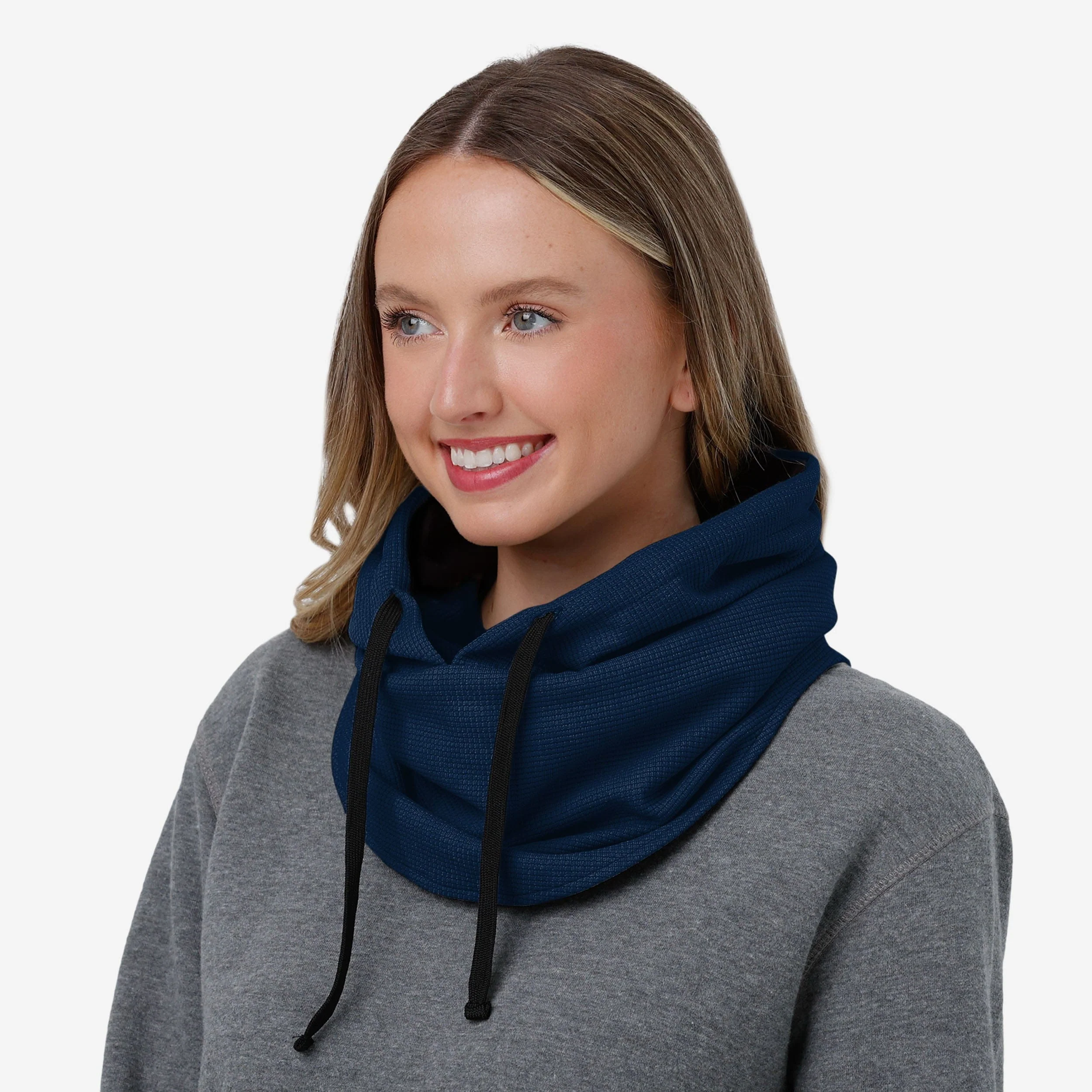 Michigan Wolverines Waffle Drawstring Hooded Gaiter - Image 4