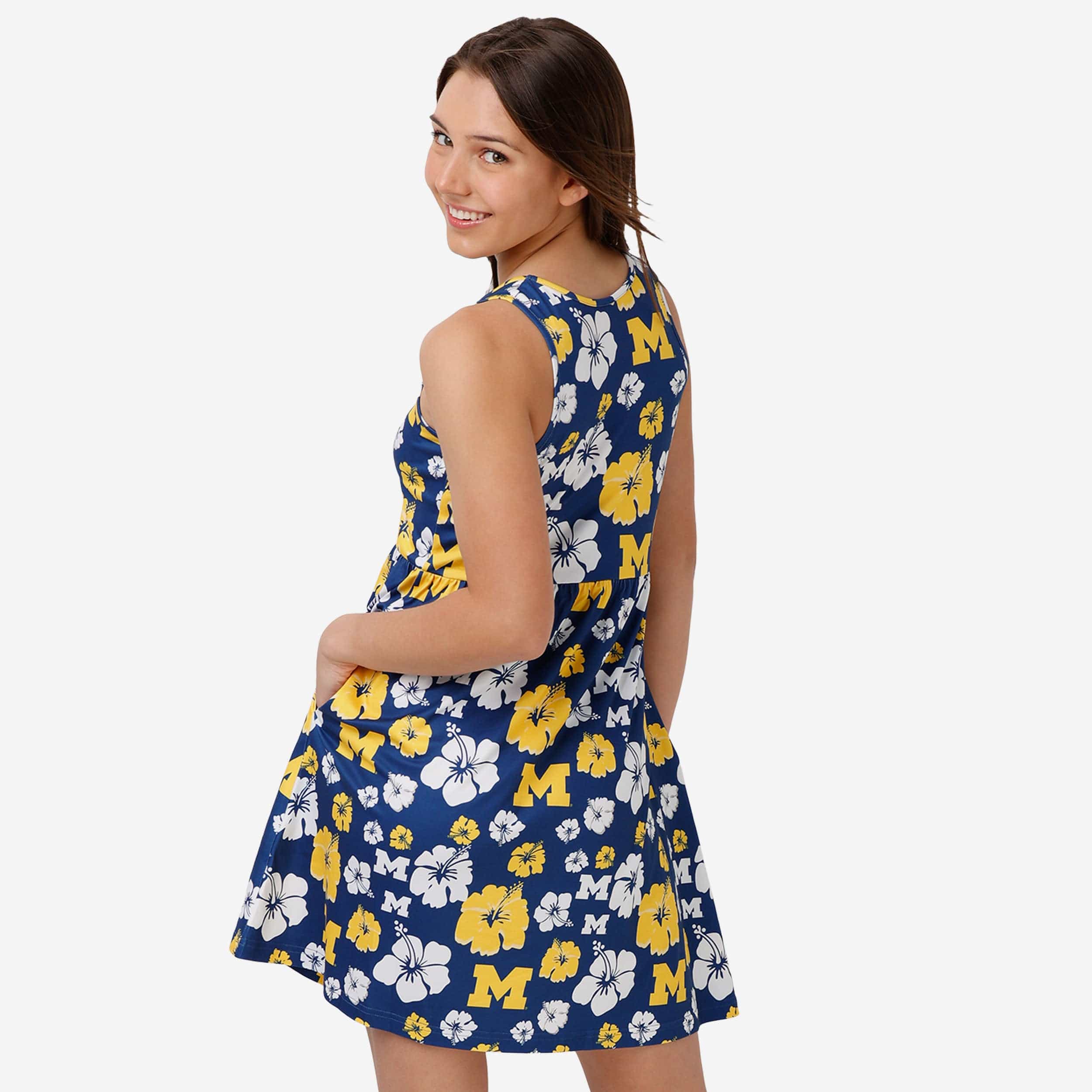 Michigan Wolverines Womens Fan Favorite Floral Sundress - Image 2