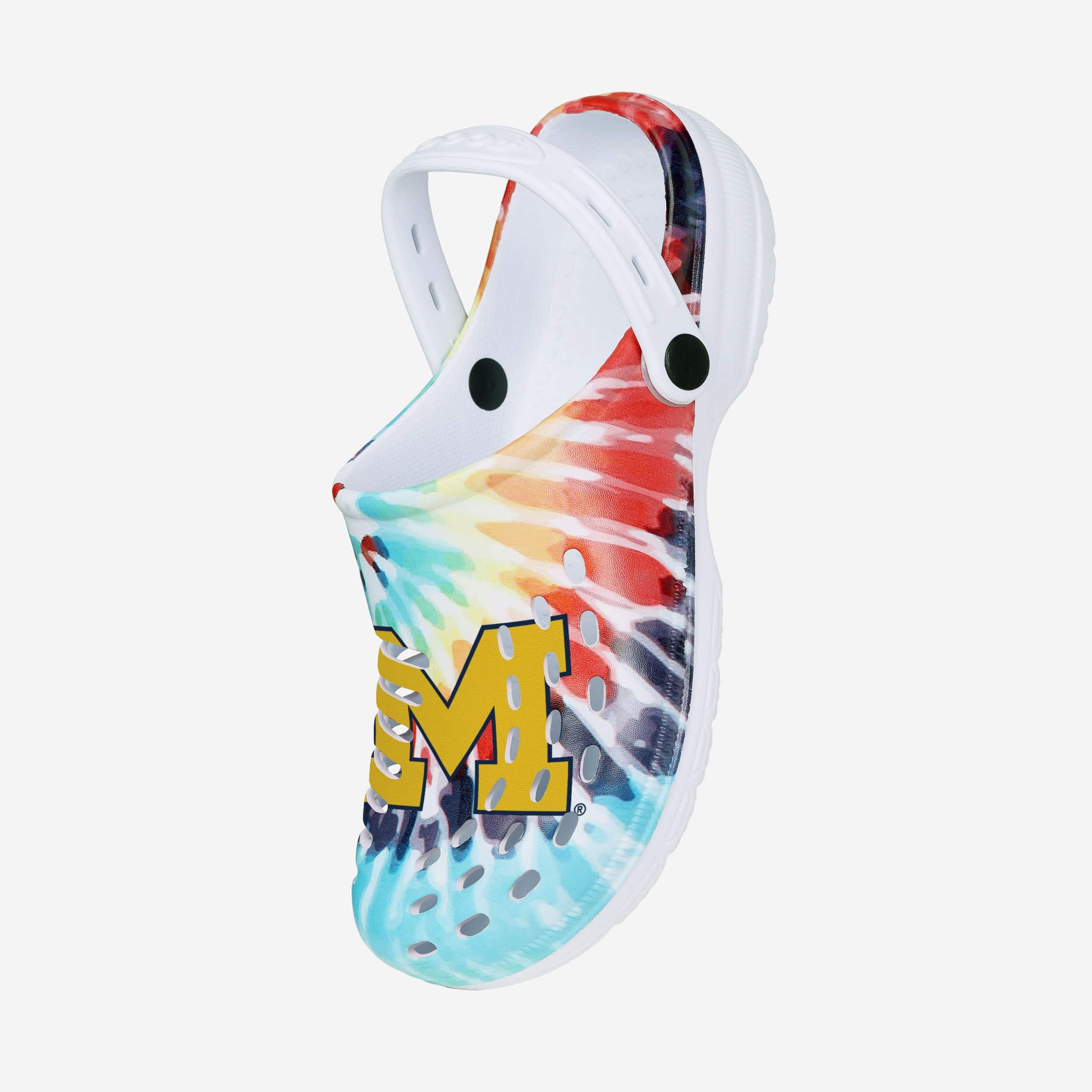 Michigan Wolverines Womens Tie-Dye Clog With Strap - Image 2