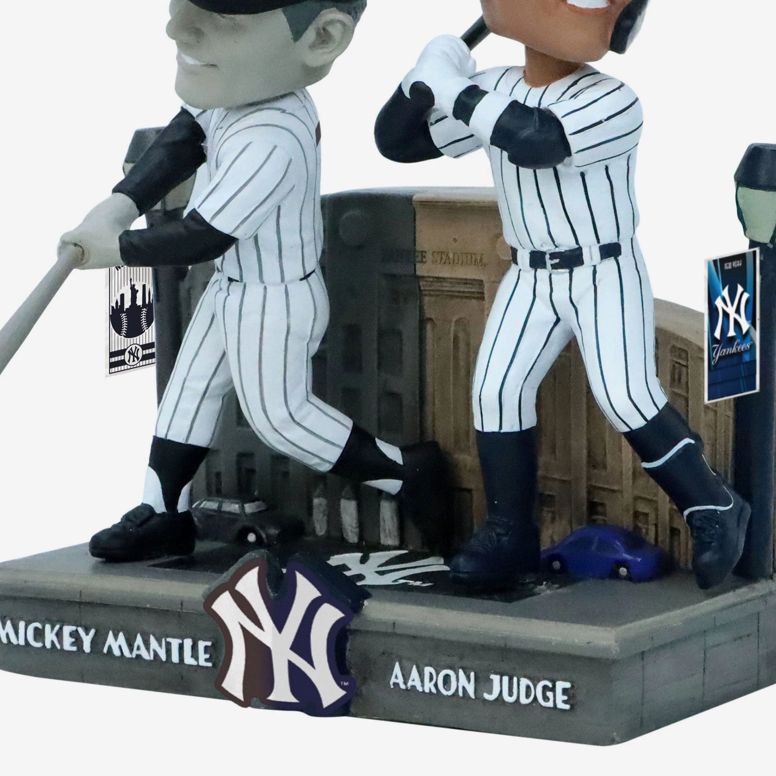 Mickey Mantle & Aaron Judge New York Yankees Then and Now Bobblehead - Image 4