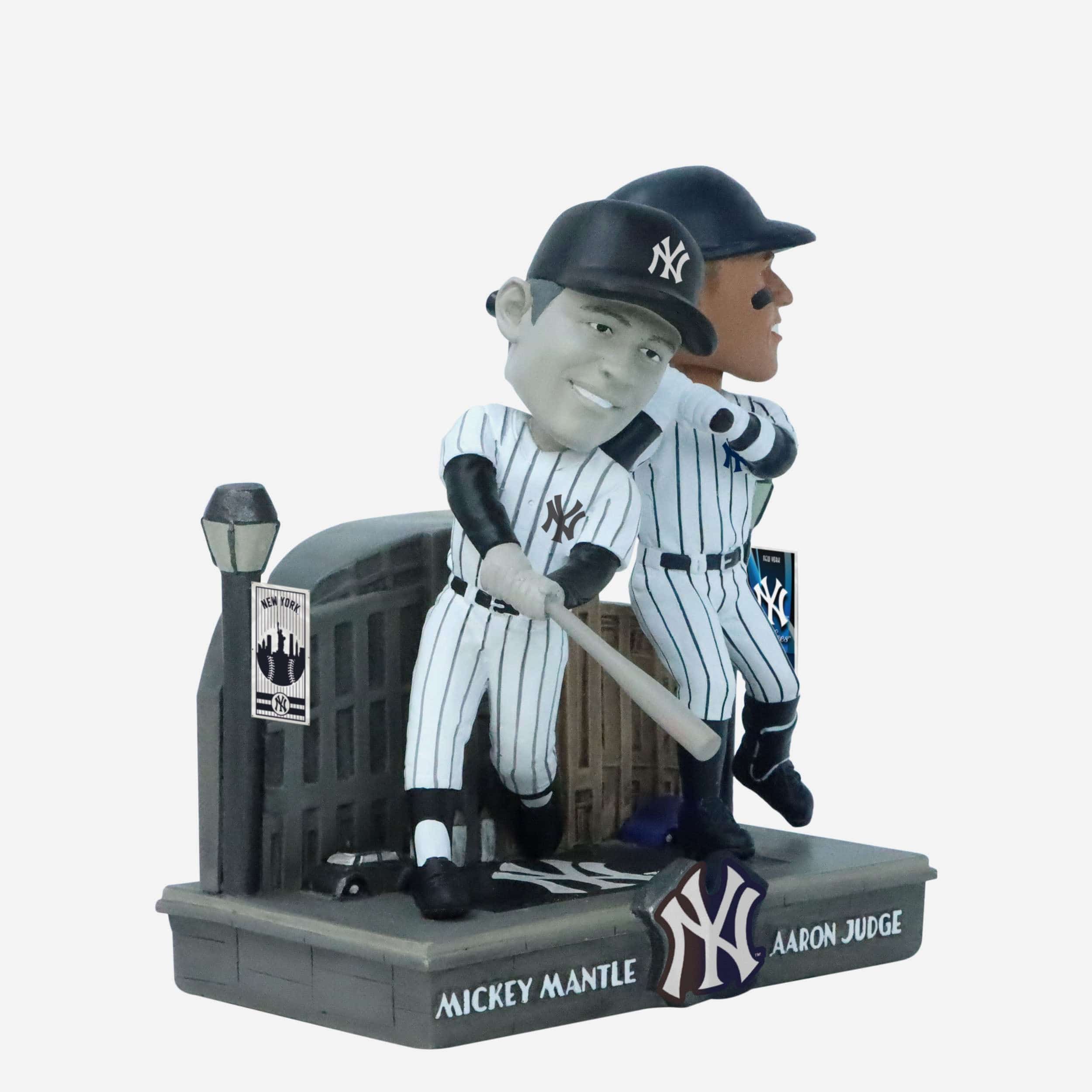 Mickey Mantle & Aaron Judge New York Yankees Then and Now Bobblehead - Image 5