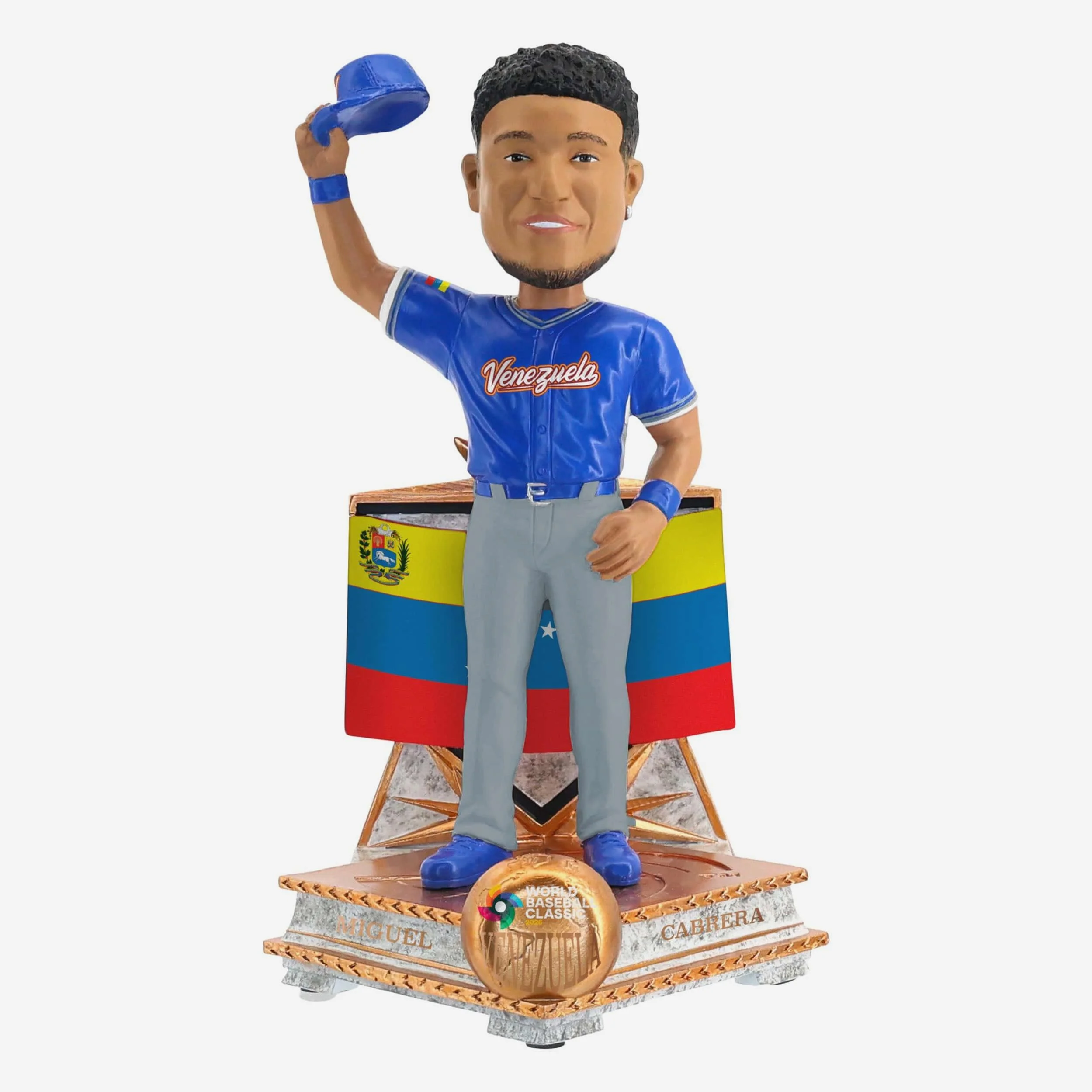 Miguel Cabrera Venezuela 2026 World Baseball Classic Flag Bobblehead