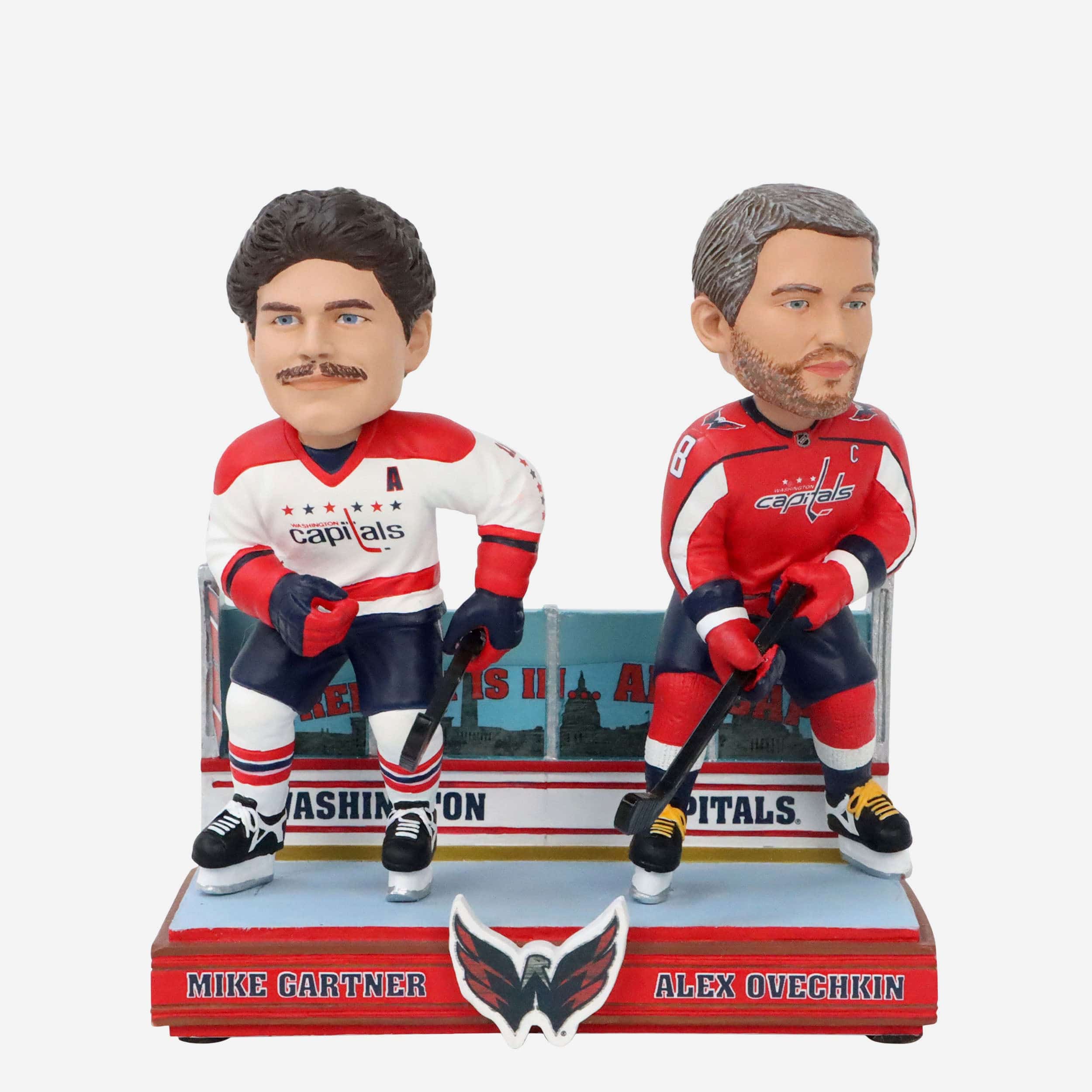 Mike Gartner & Alex Ovechkin Washington Capitals Then and Now Bobblehead