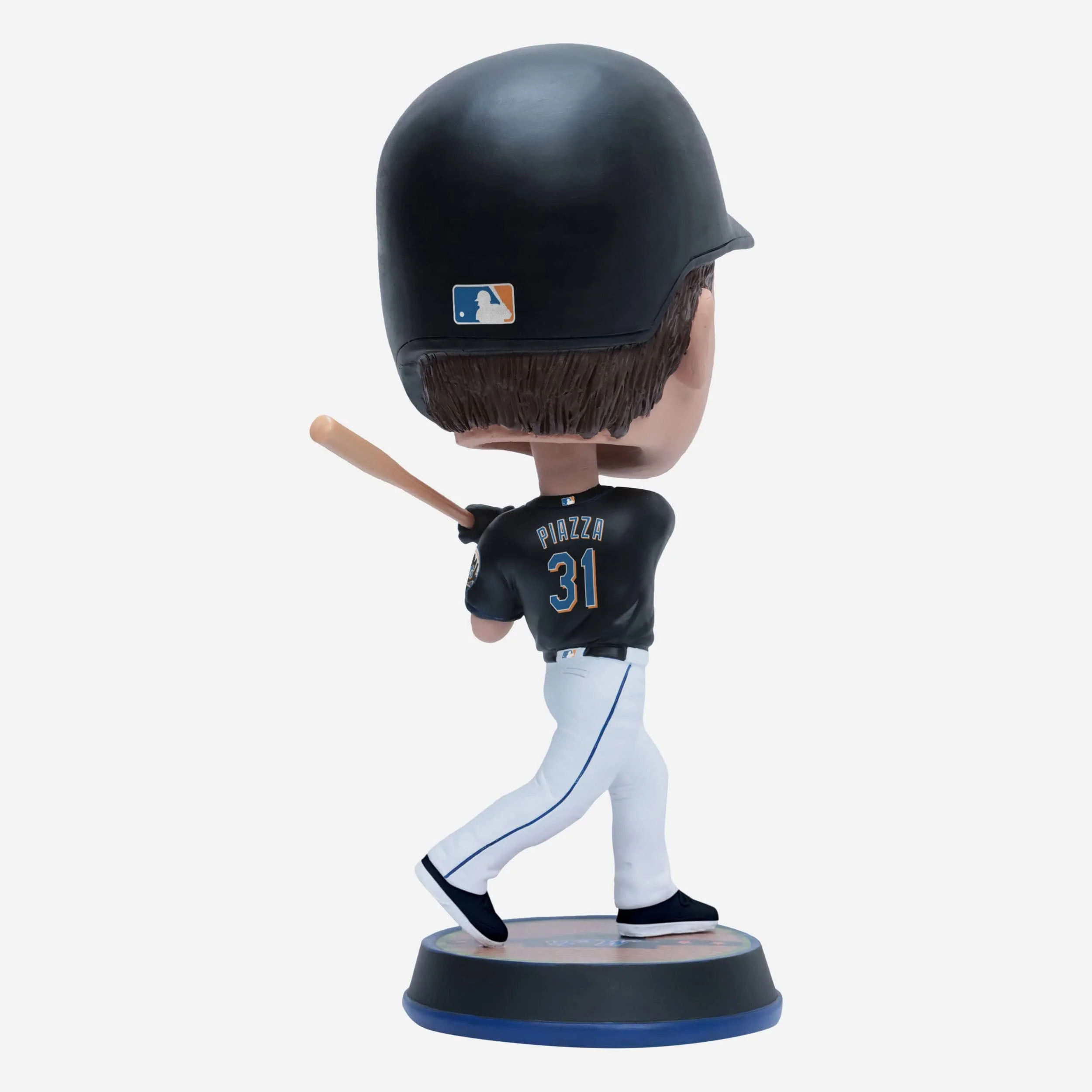 Mike Piazza New York Mets Black Jersey Field Stripe Bighead Bobblehead - Image 5