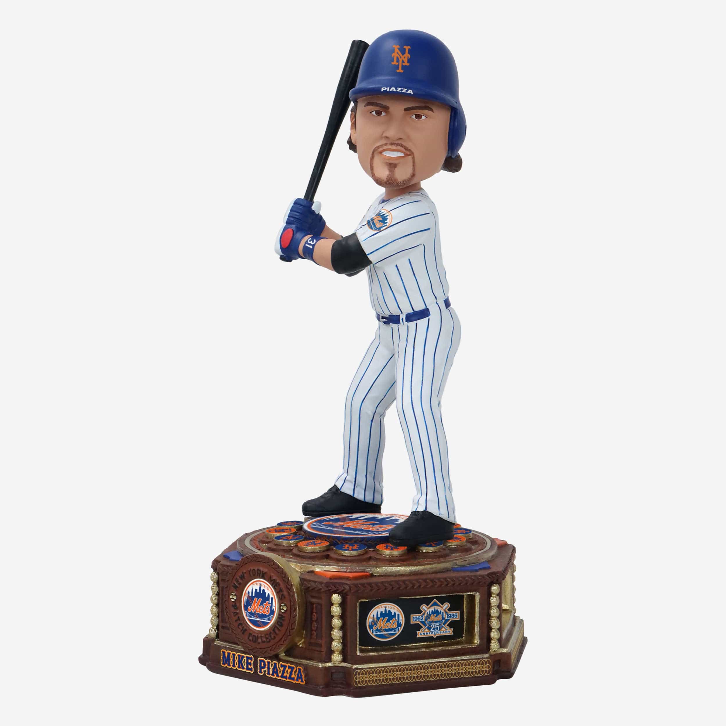 Mike Piazza New York Mets Patch Collection Bobblehead - Image 4