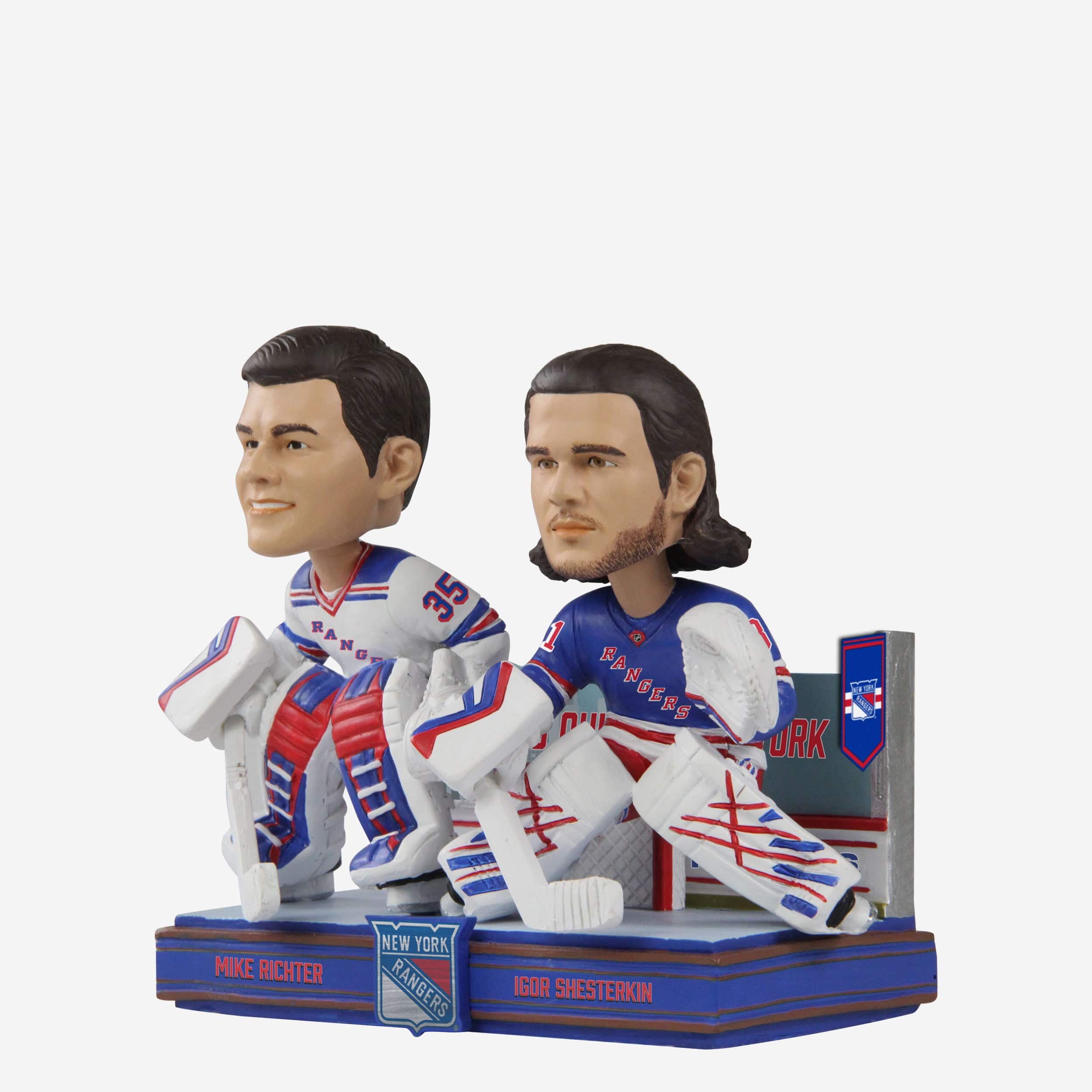 Mike Richter & Igor Shesterkin New York Rangers Then And Now Bobblehead - Image 5
