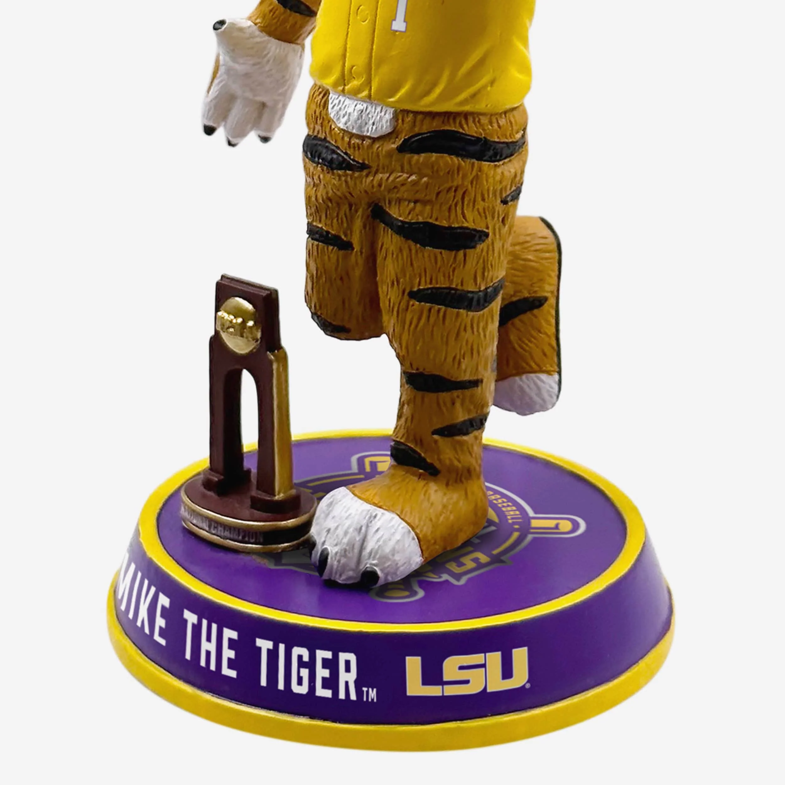 Mike the Tiger LSU Tigers 2023 Mens College World Series Champions Bighead Bobblehead - Image 3
