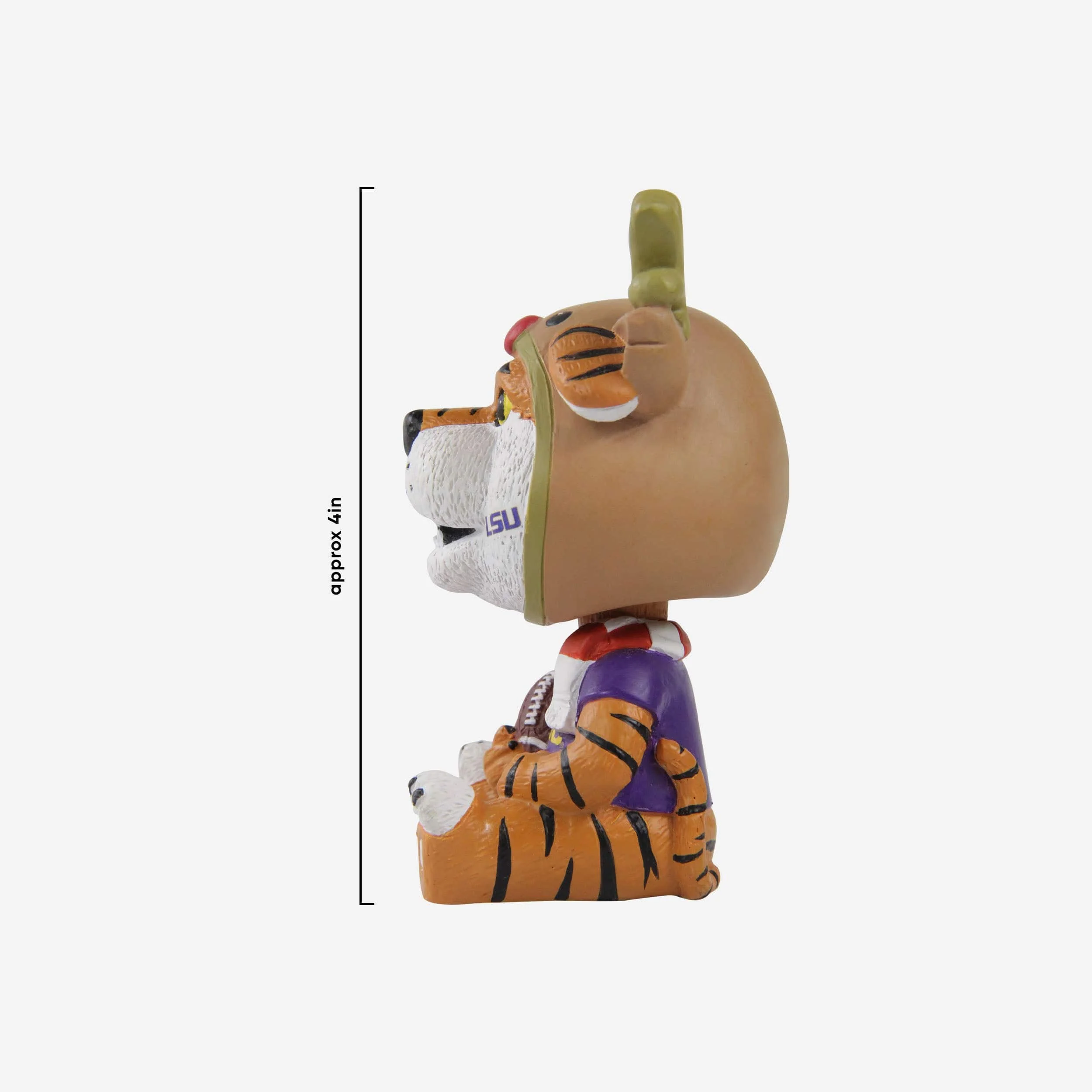 Mike The Tiger LSU Tigers Christmas Mascot Bobble Bro Mini Bobblehead - Image 3
