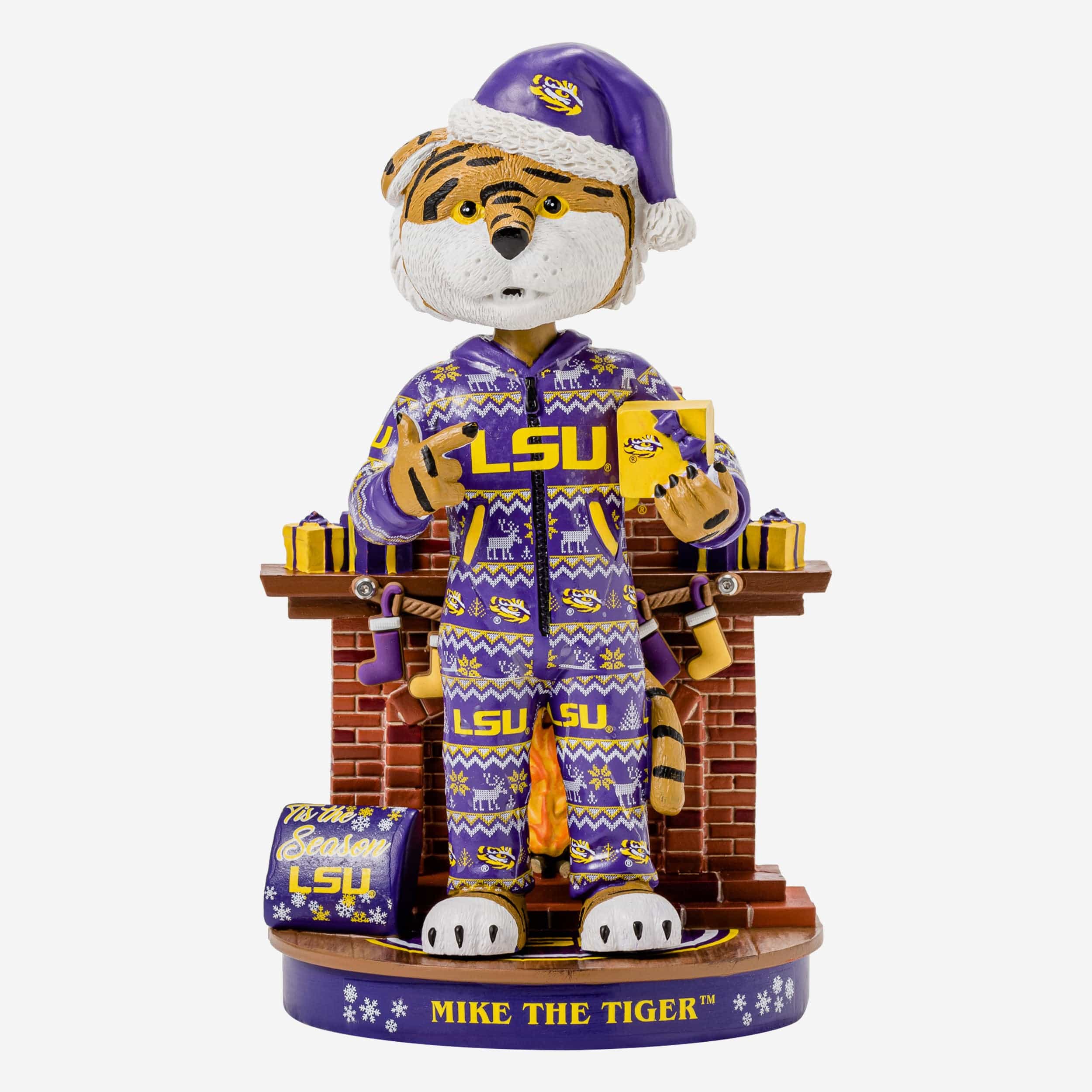 Mike The Tiger LSU Tigers Holiday Mascot Bobblehead