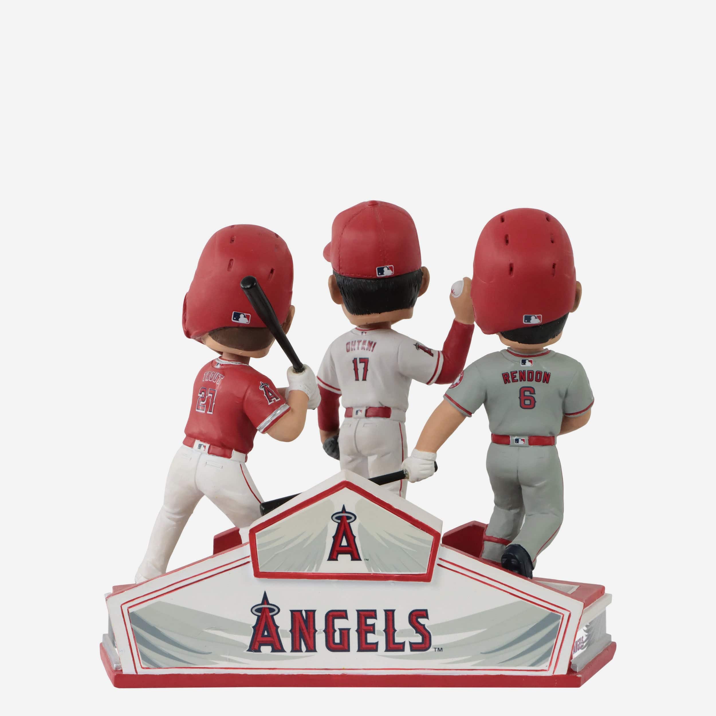Mike Trout & Shohei Ohtani & Anthony Rendon Los Angeles Angels Triple Bobblehead - Image 7