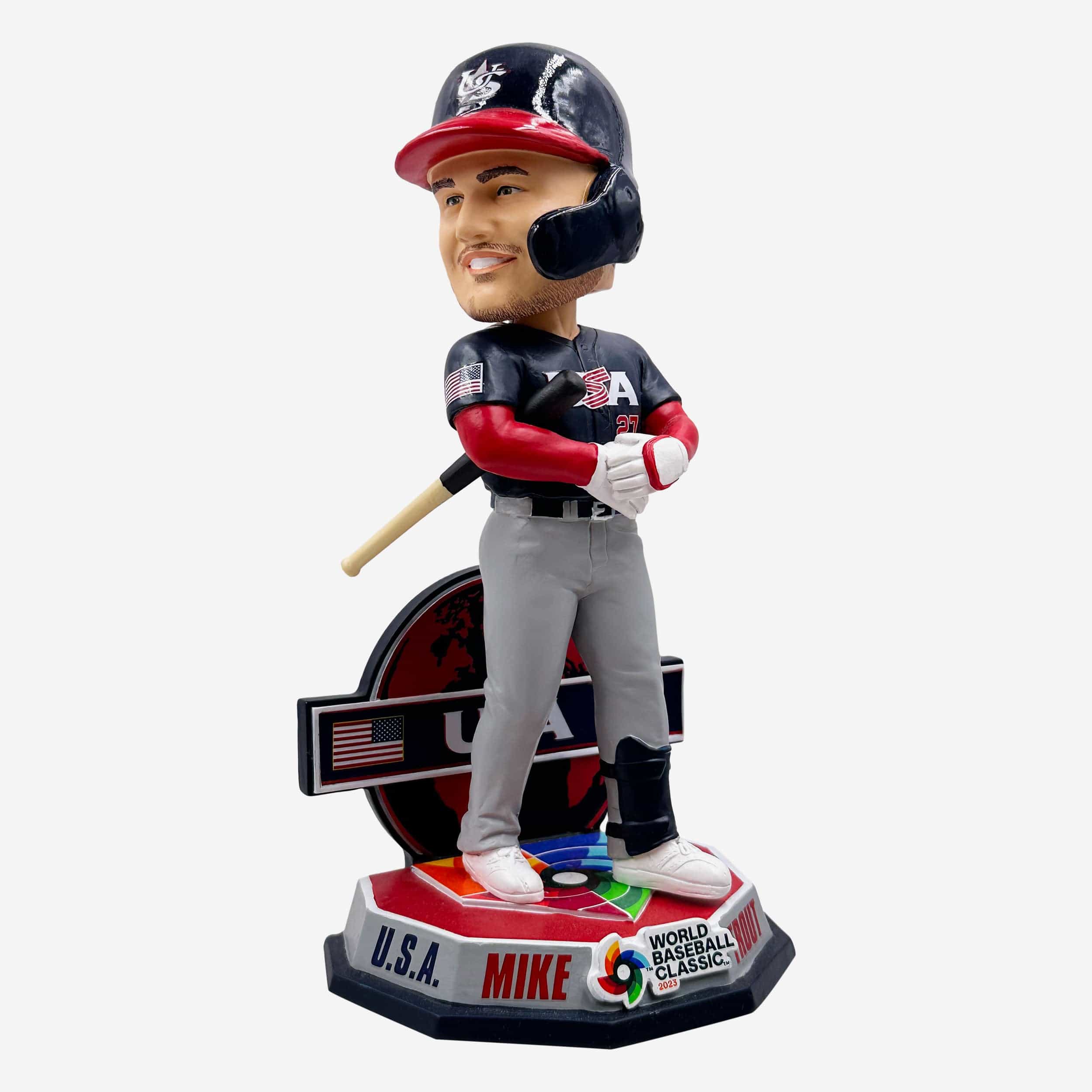 Mike Trout USA 2023 World Baseball Classic Alternate Uniform Bobblehead - Image 4