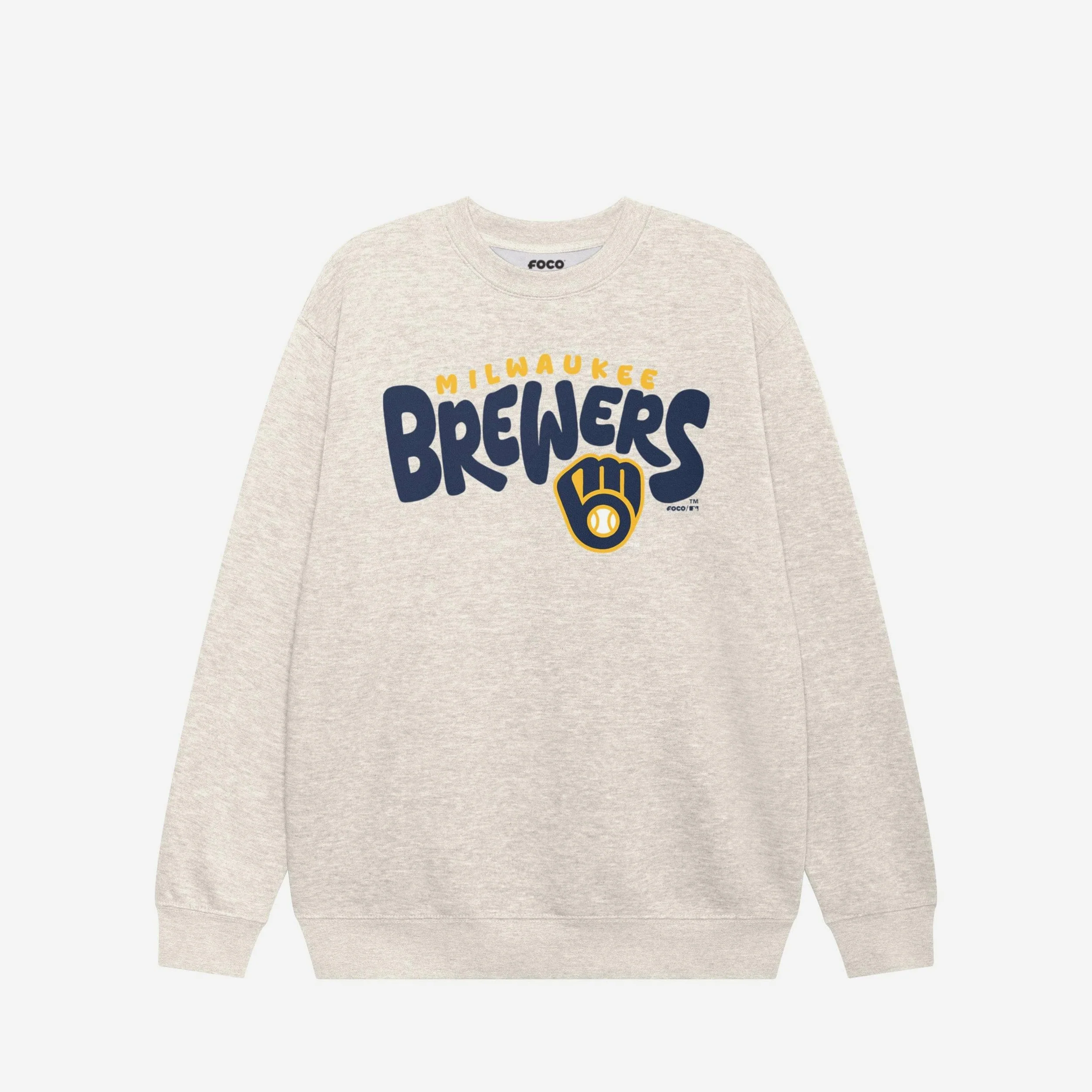 Milwaukee Brewers Bubble Crew Neck Sweatshirt