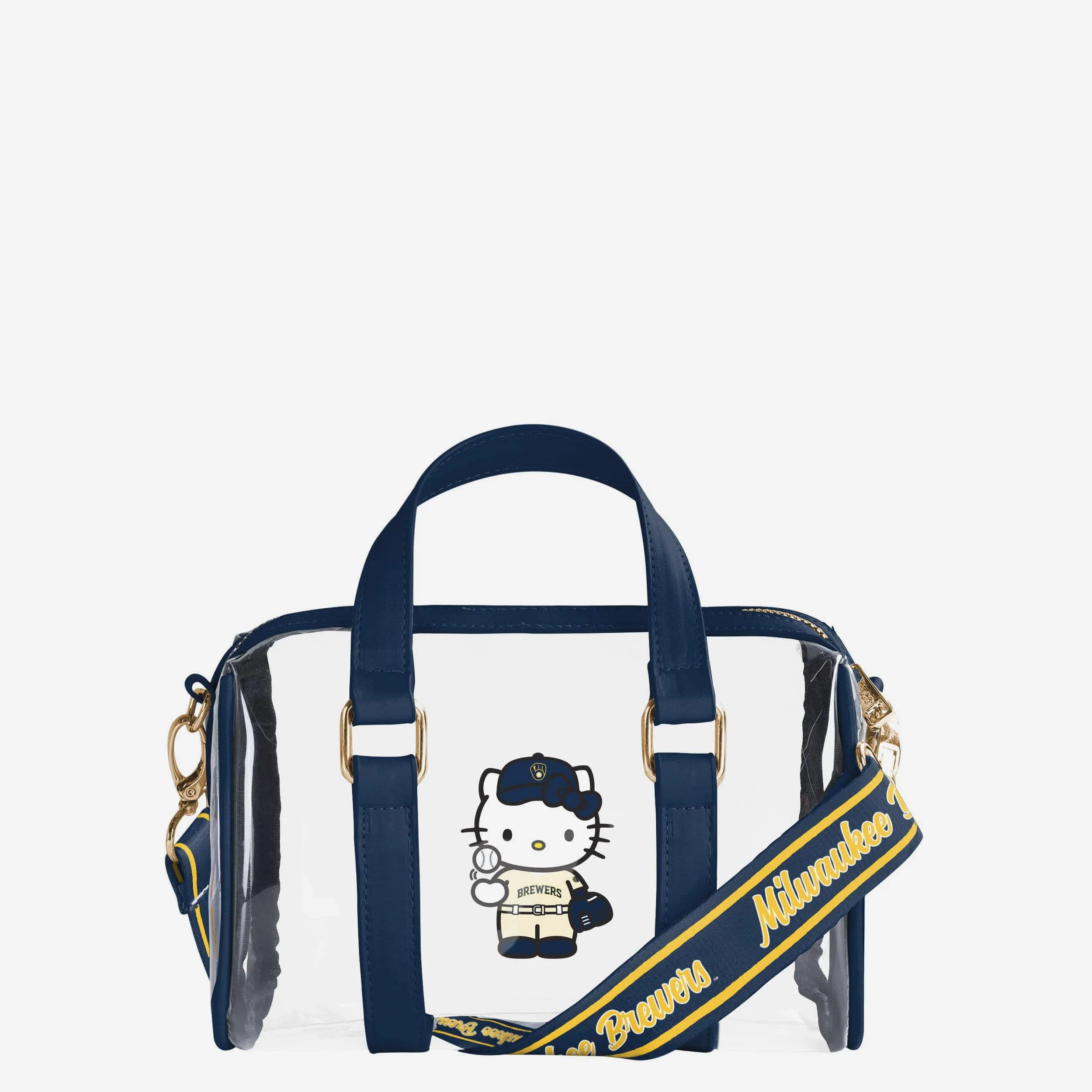 Milwaukee Brewers Hello Kitty® Clear Barrel Bag