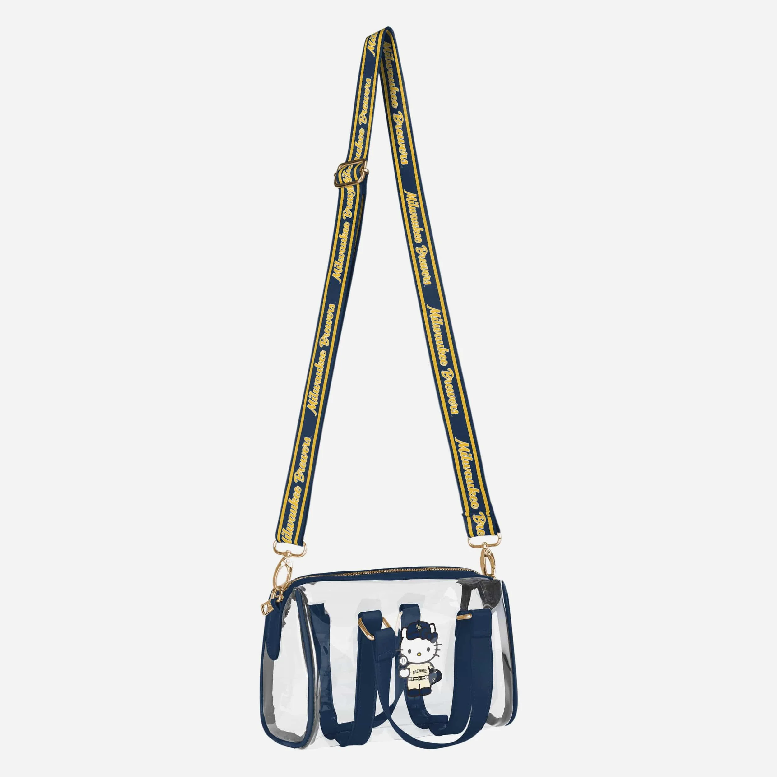 Milwaukee Brewers Hello Kitty® Clear Barrel Bag - Image 2