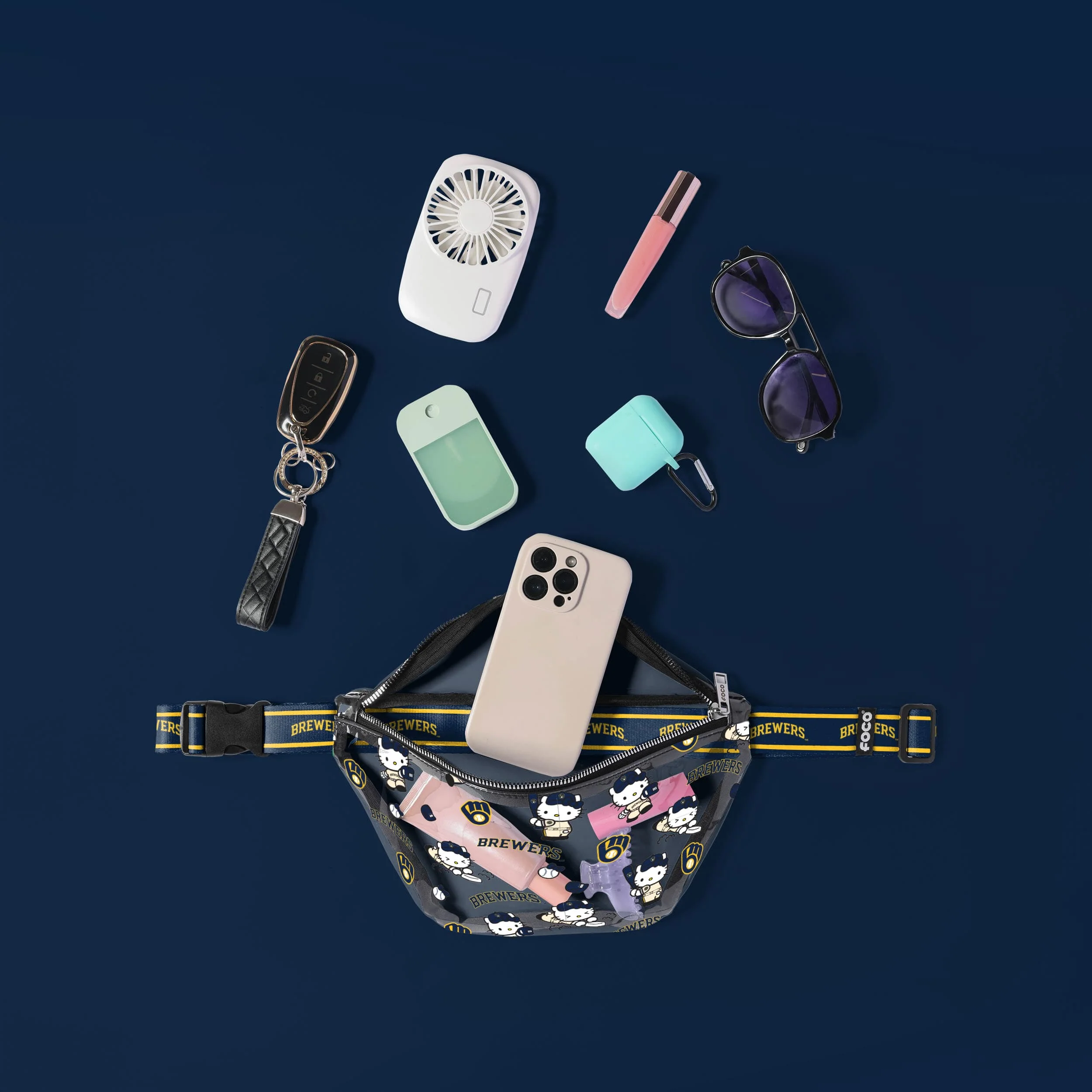 Milwaukee Brewers Hello Kitty® Clear Fanny Pack - Image 3