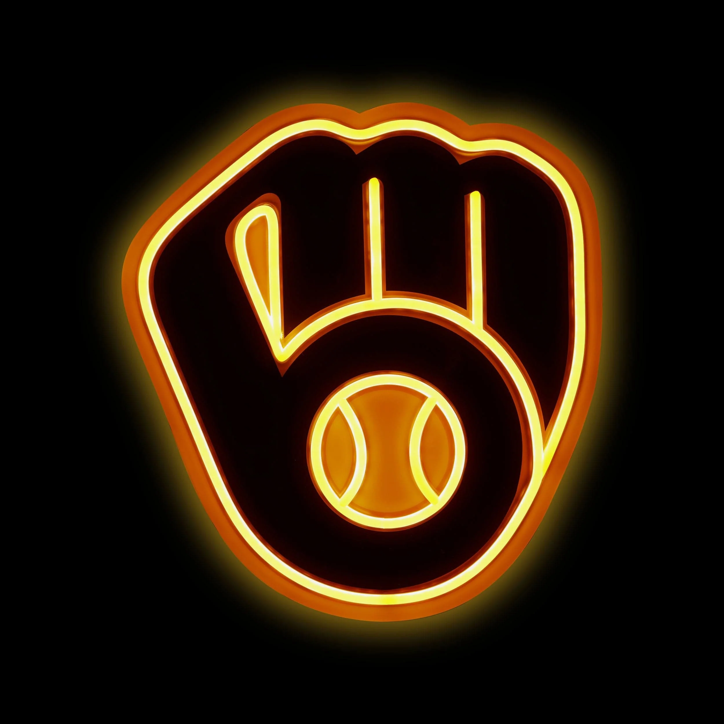 Milwaukee Brewers LED Neon Light Up Team Logo Sign - Image 2