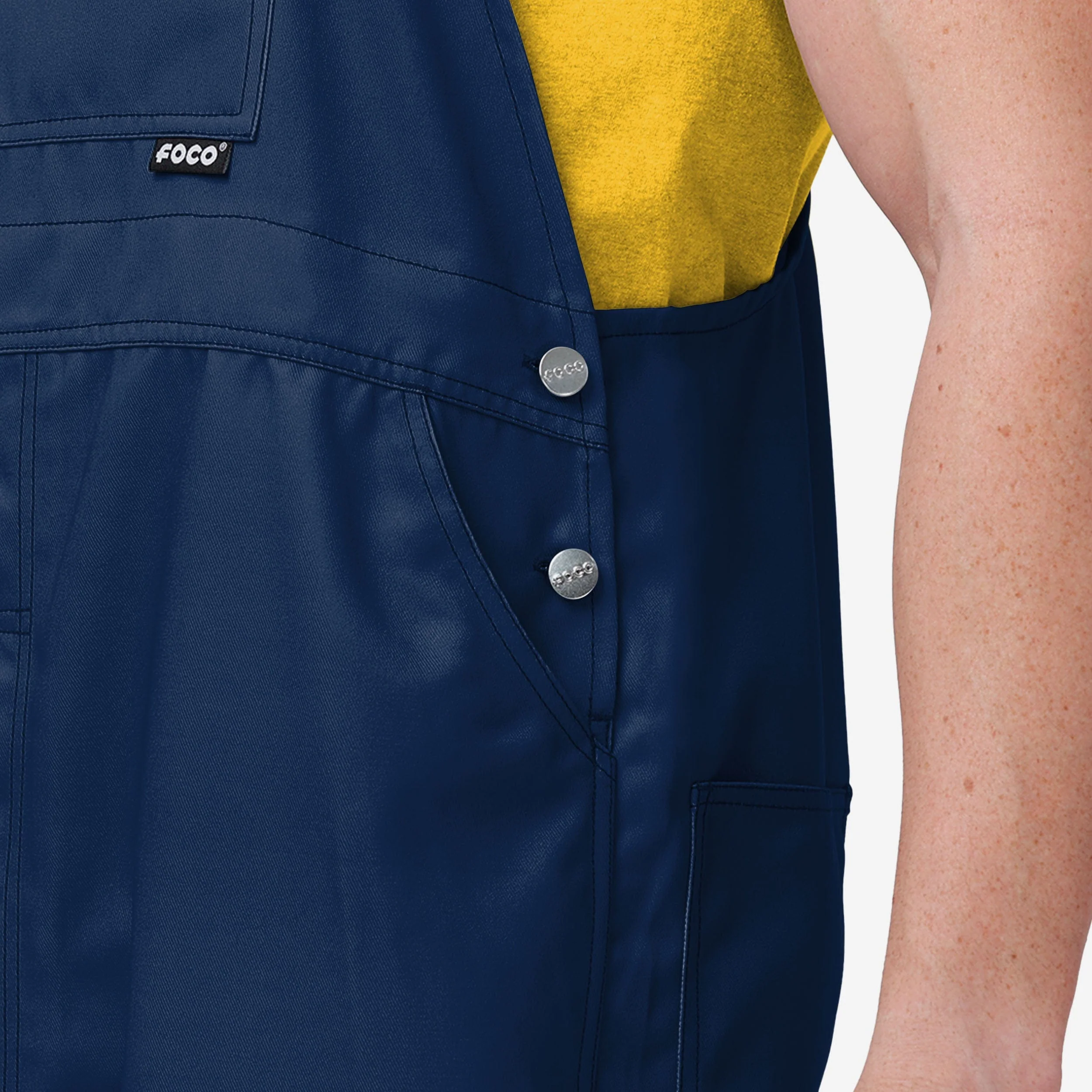 Milwaukee Brewers Mens Big Logo Bib Overalls - Image 5