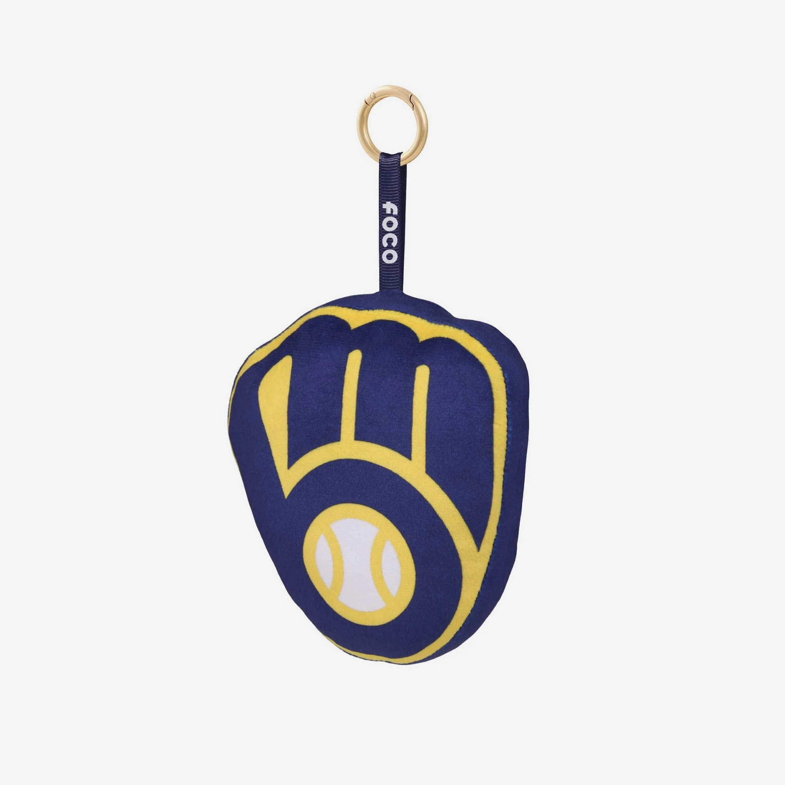 Milwaukee Brewers Plush Team Logo Bag Charm Keychain - Image 3