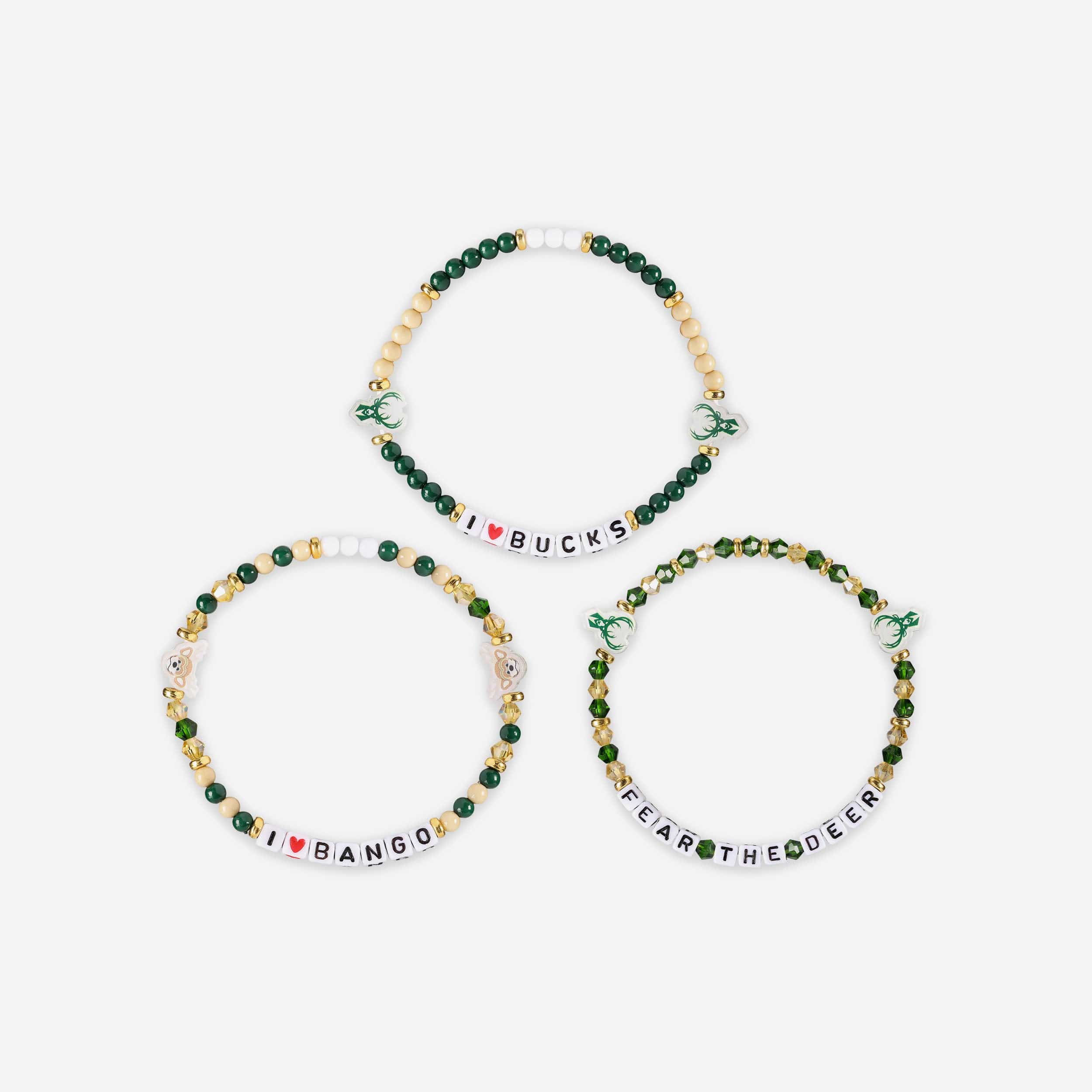 Milwaukee Bucks 3 Pack Friendship Bracelet - Image 3