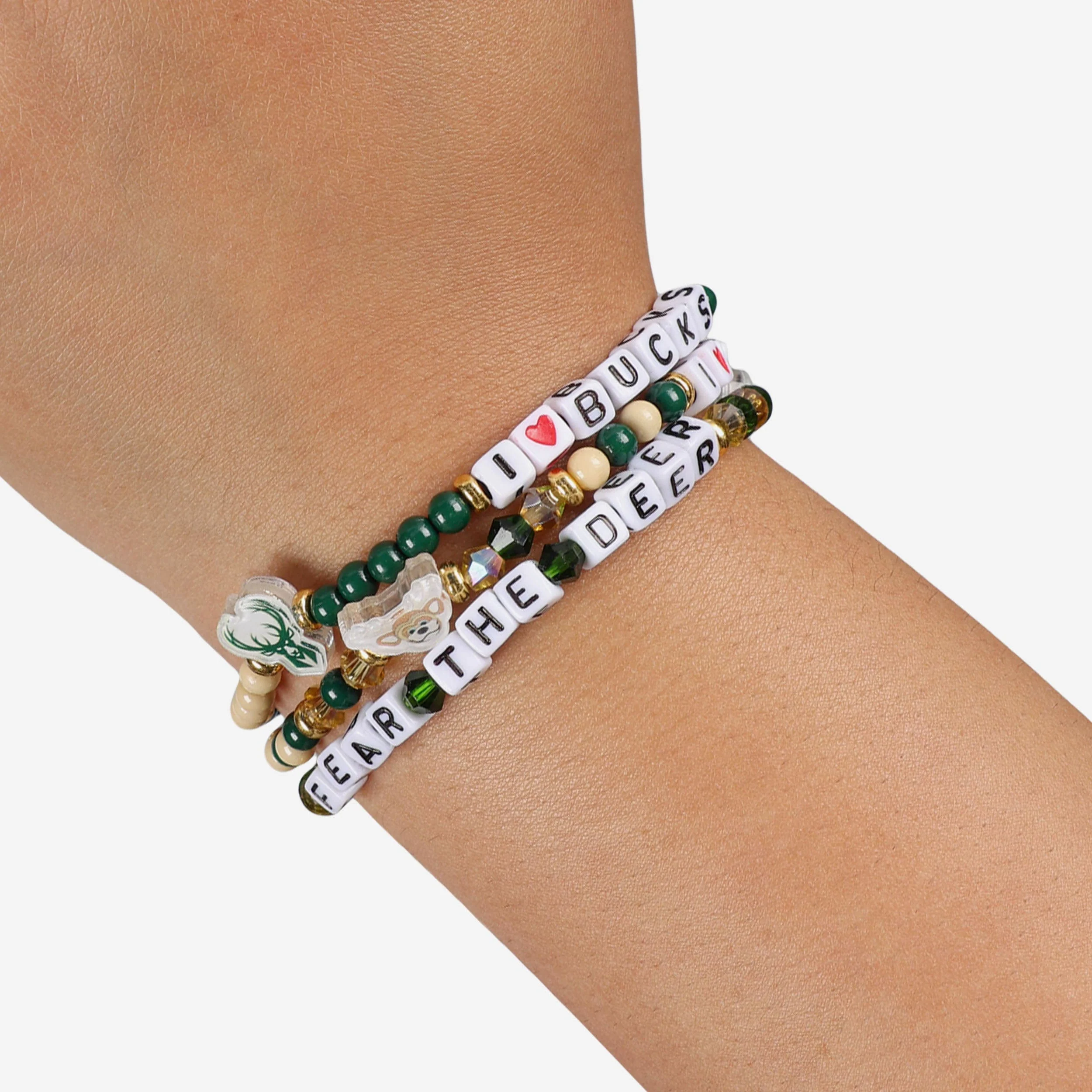Milwaukee Bucks 3 Pack Friendship Bracelet - Image 4