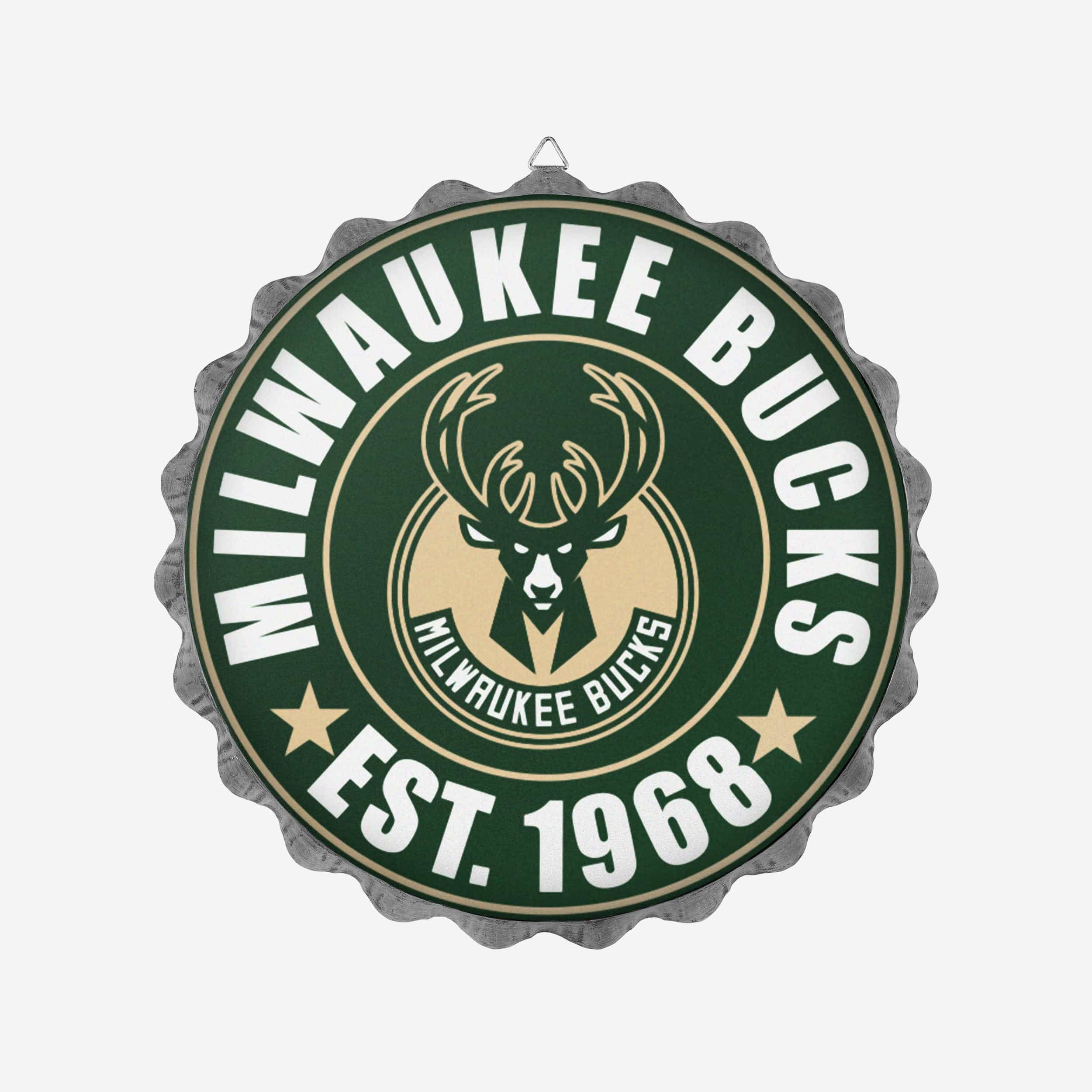 Milwaukee Bucks Bottle Cap Wall Sign