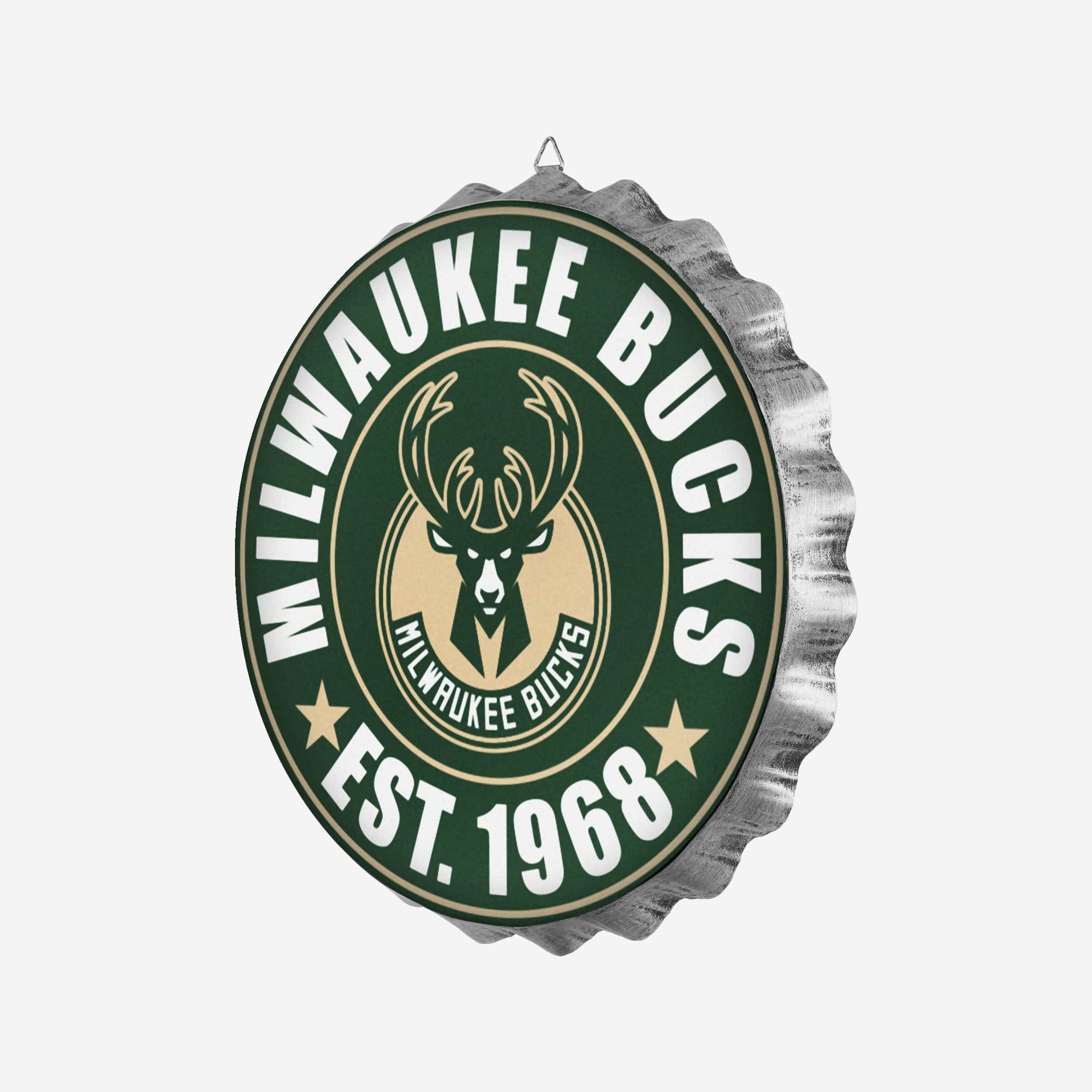 Milwaukee Bucks Bottle Cap Wall Sign - Image 2