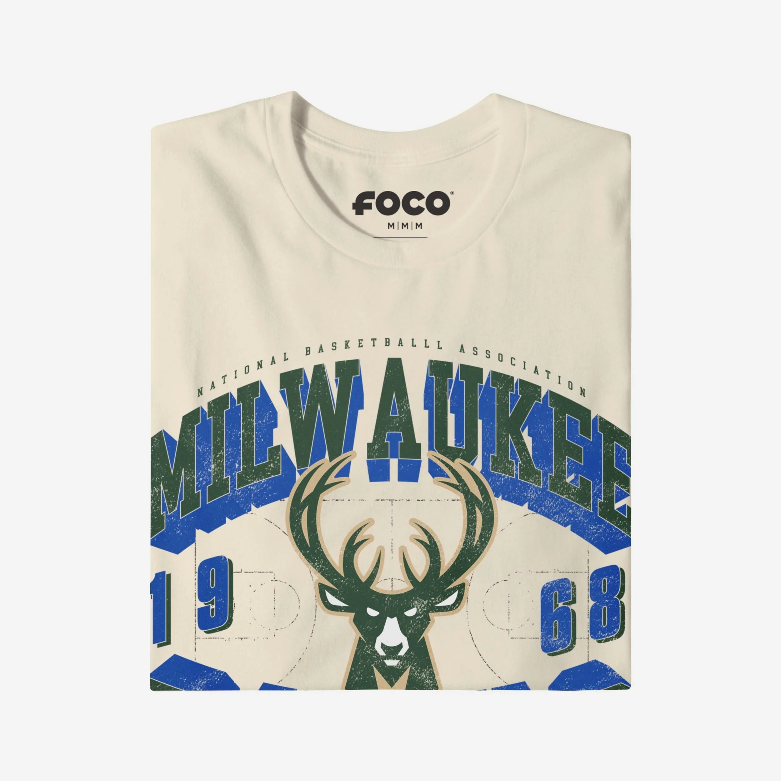 Milwaukee Bucks Court Arched Wordmark T-Shirt - Image 3