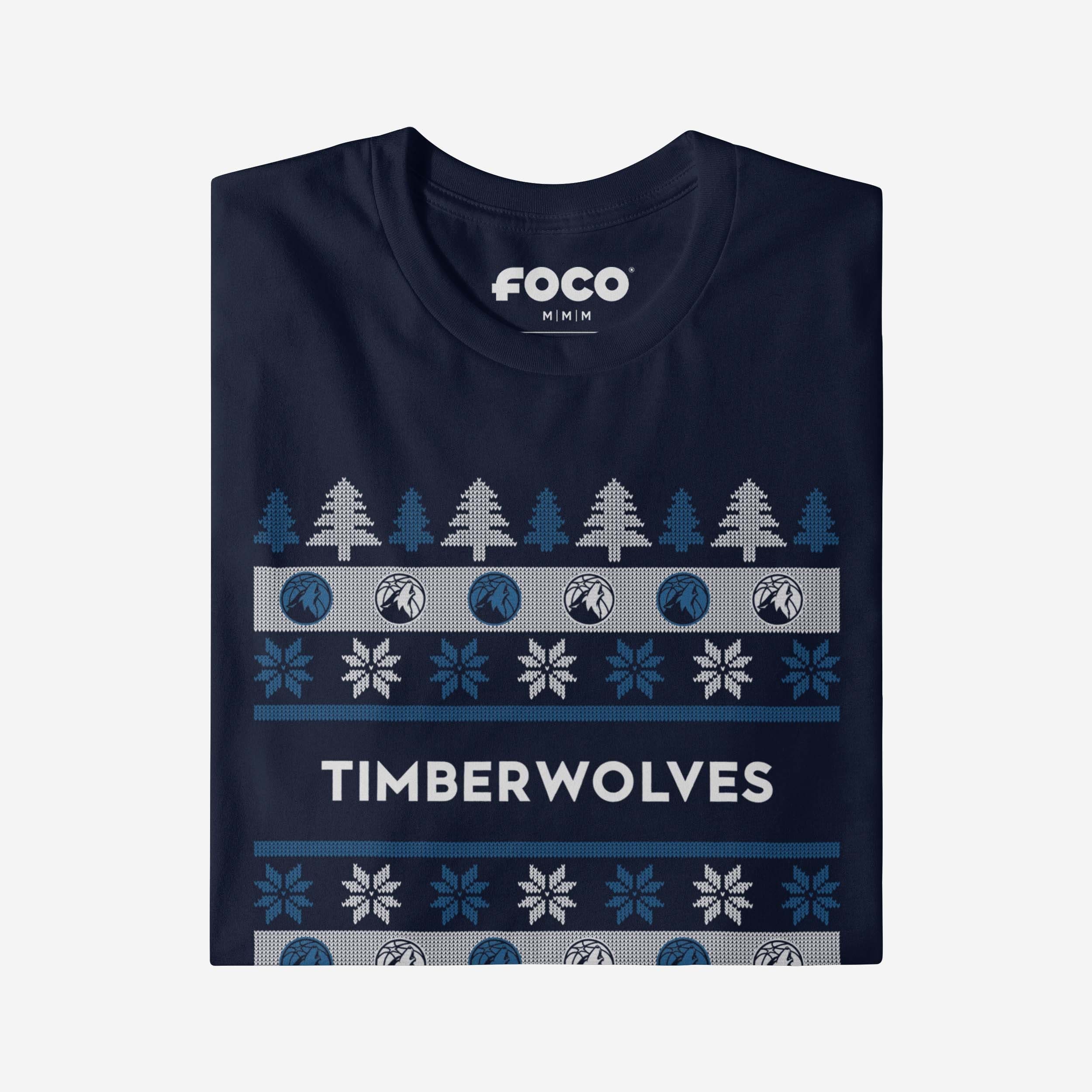Minnesota Timberwolves Holiday Sweater T-Shirt - Image 4