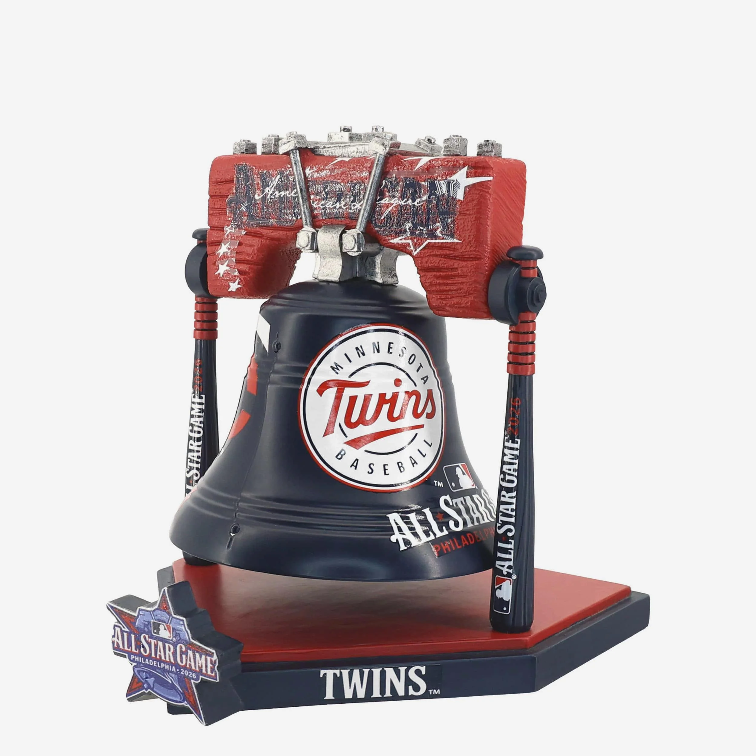 Minnesota Twins 2026 MLB All Star Liberty Bell Figurine - Image 3