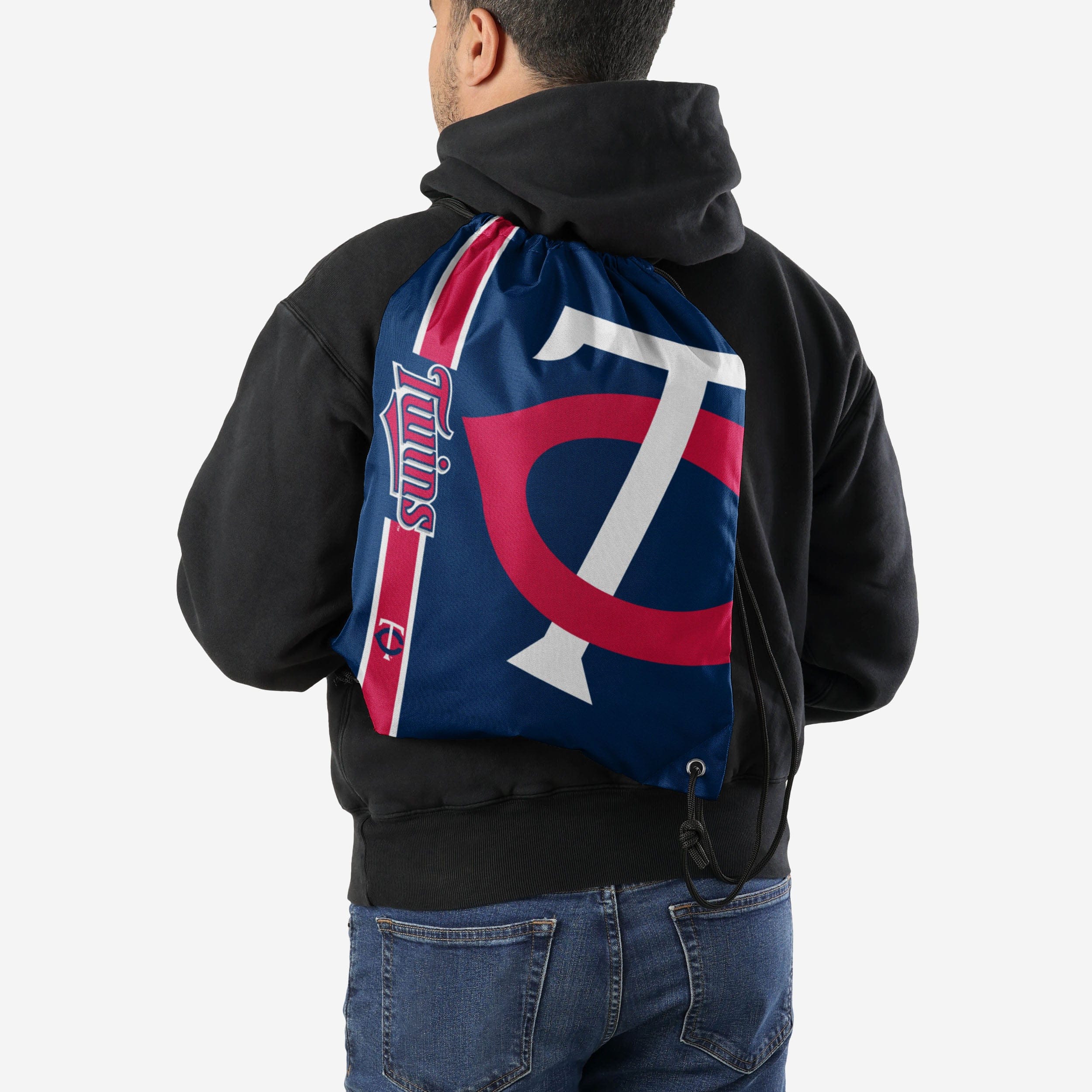 Minnesota Twins Big Logo Drawstring Backpack - Image 2