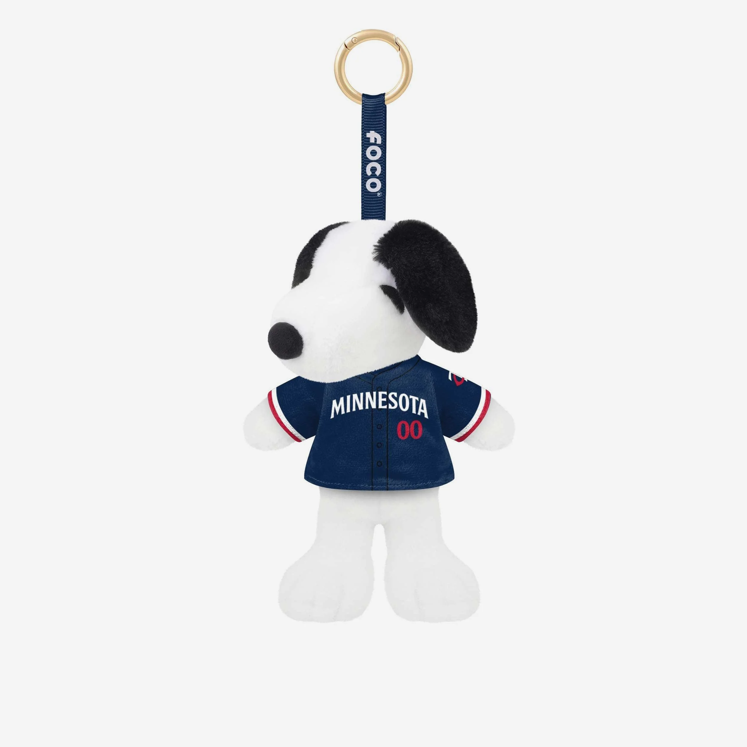 Minnesota Twins Plush Snoopy Peanuts Bag Charm Keychain