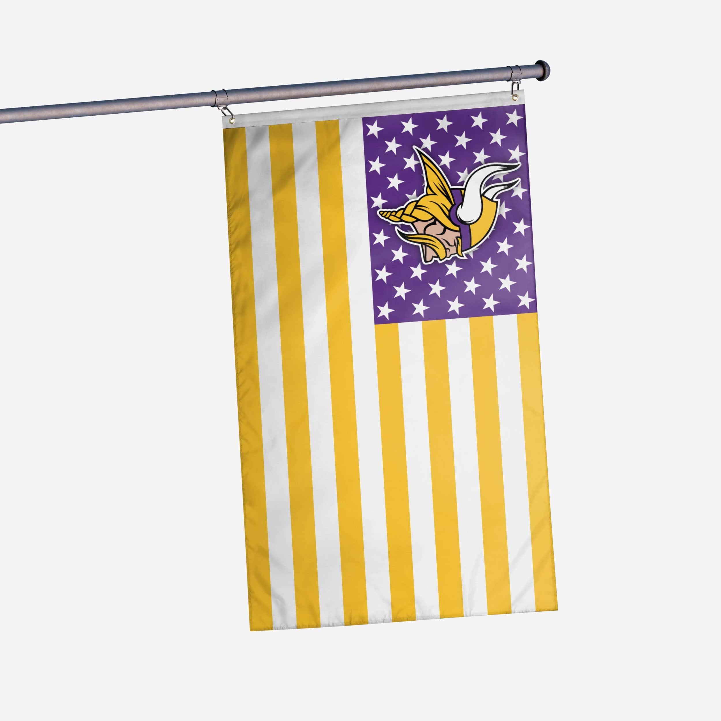 Minnesota Vikings American Stars Horizontal Flag