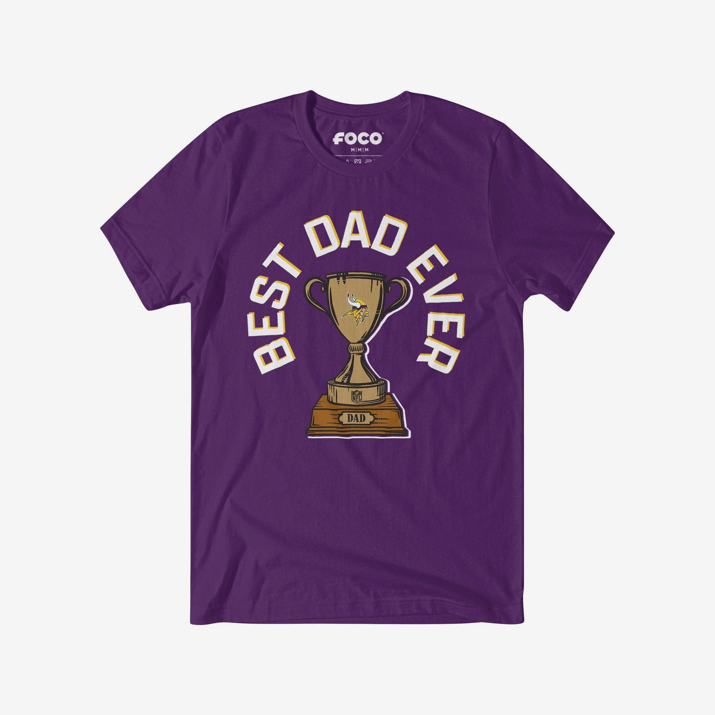 Minnesota Vikings Best Dad Ever Trophy T-Shirt