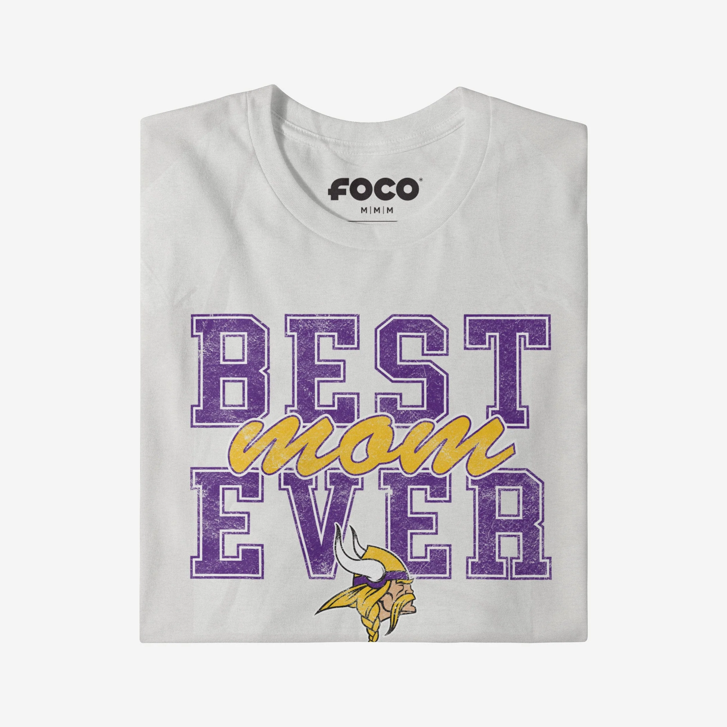 Minnesota Vikings Best Mom Ever Stacked T-Shirt - Image 3