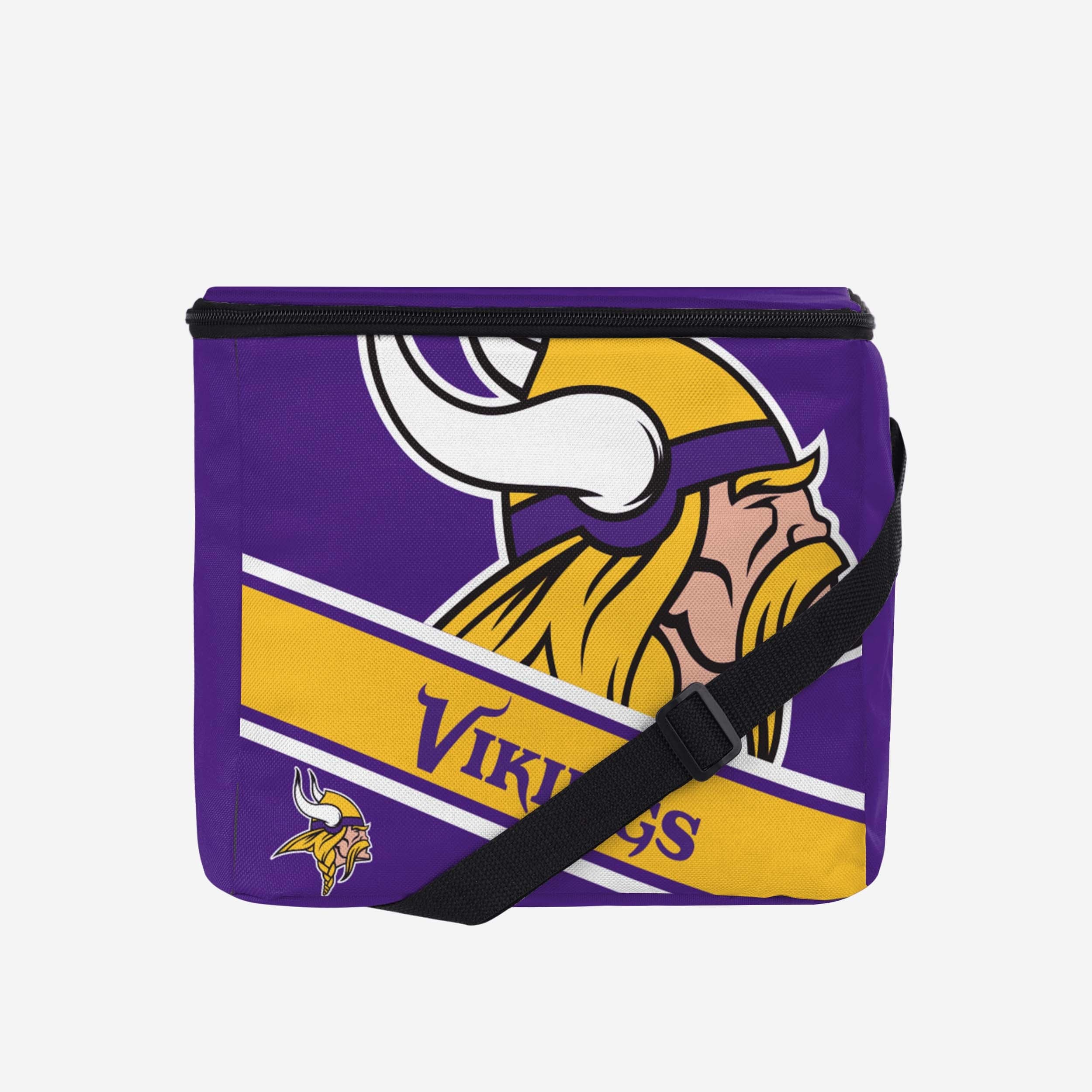Minnesota Vikings Big Logo Stripe 12 Pack Cooler