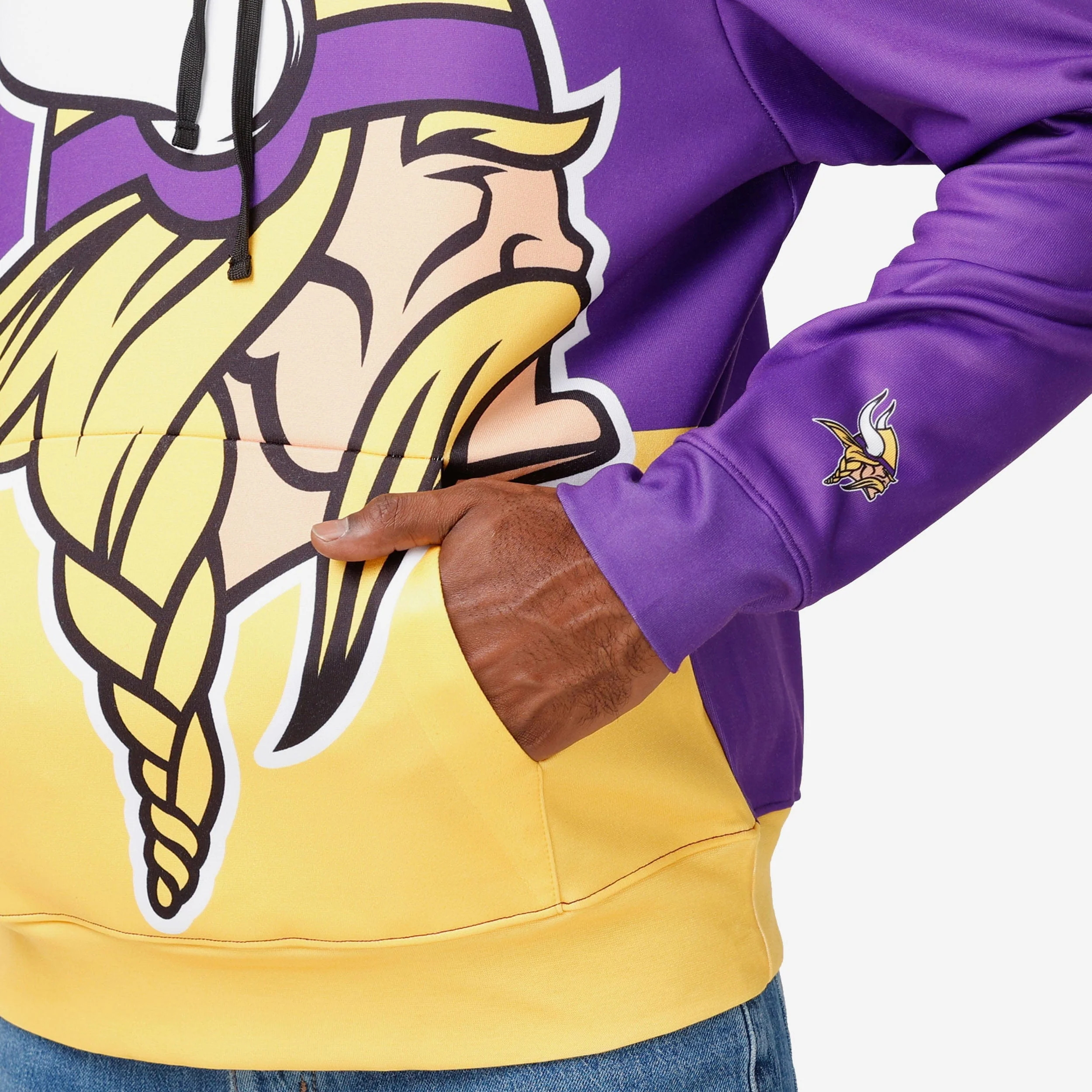 Minnesota Vikings Bold Logo Hoodie - Image 3