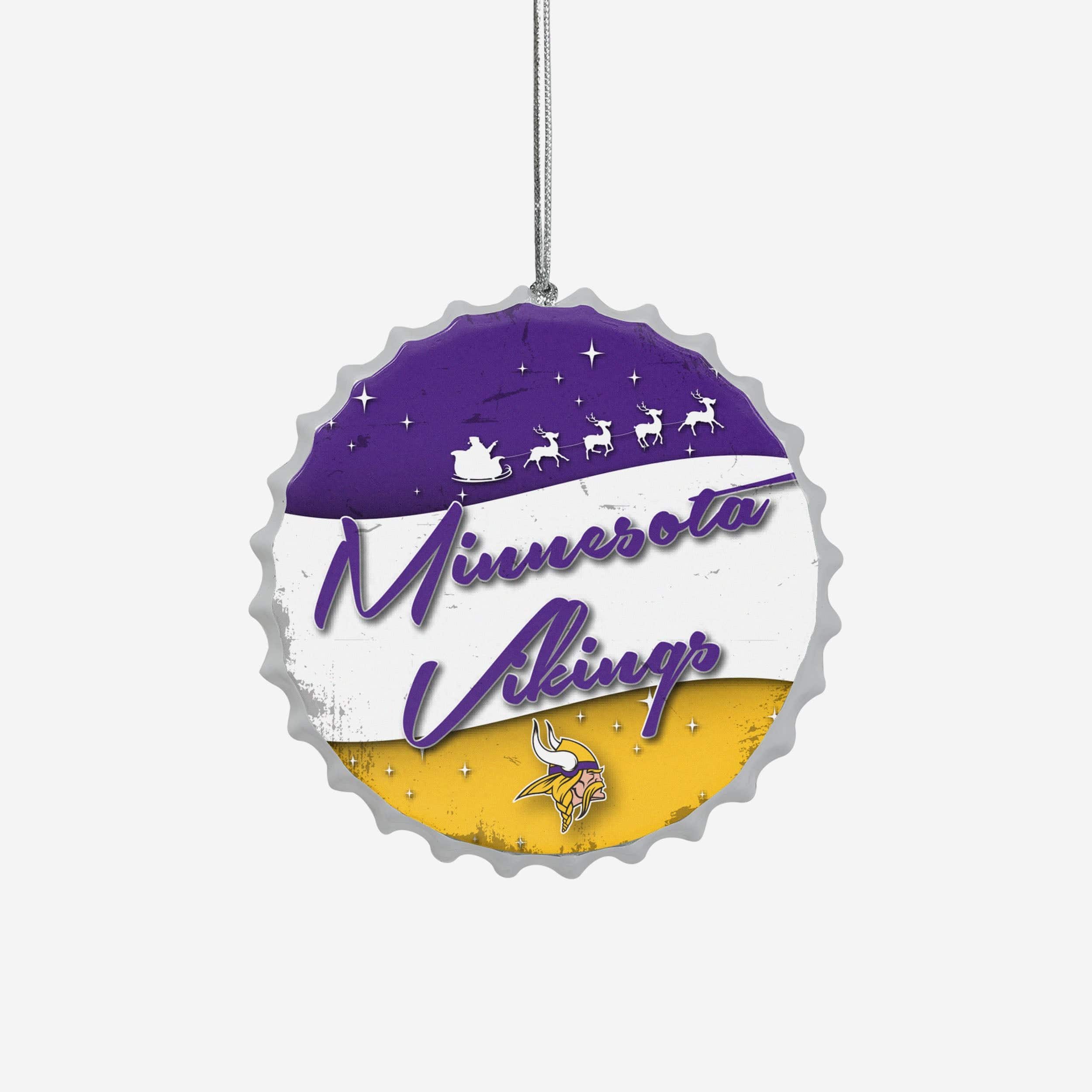 Minnesota Vikings Bottlecap Sign Ornament