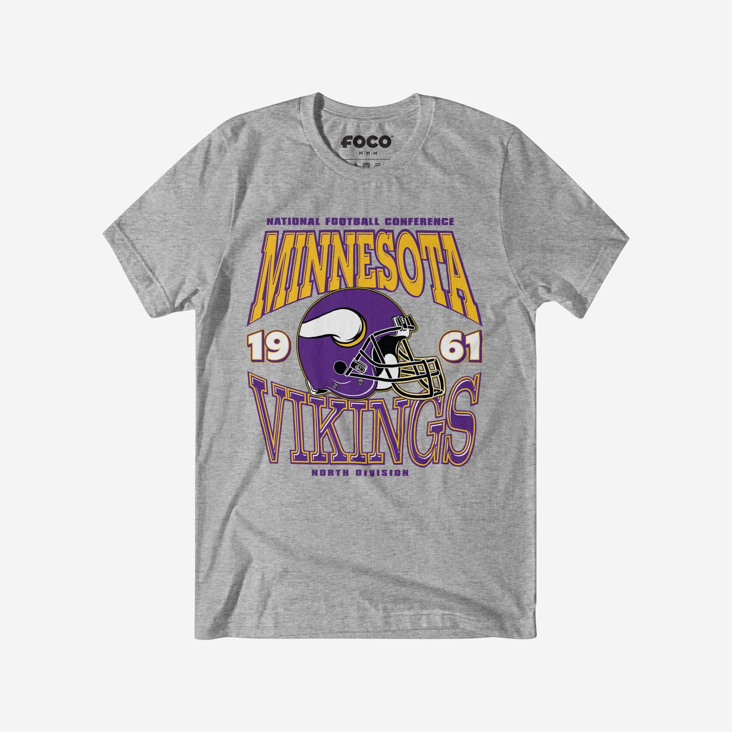 Minnesota Vikings Classic Team Helmet T-Shirt
