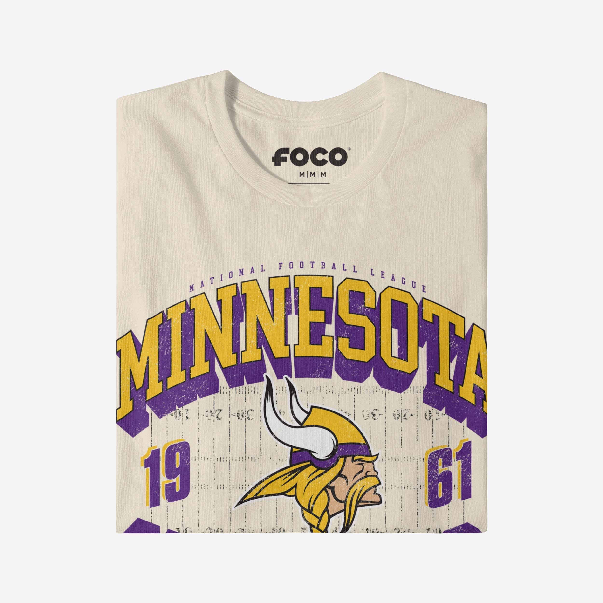 Minnesota Vikings Field Arched Wordmark T-Shirt - Image 4