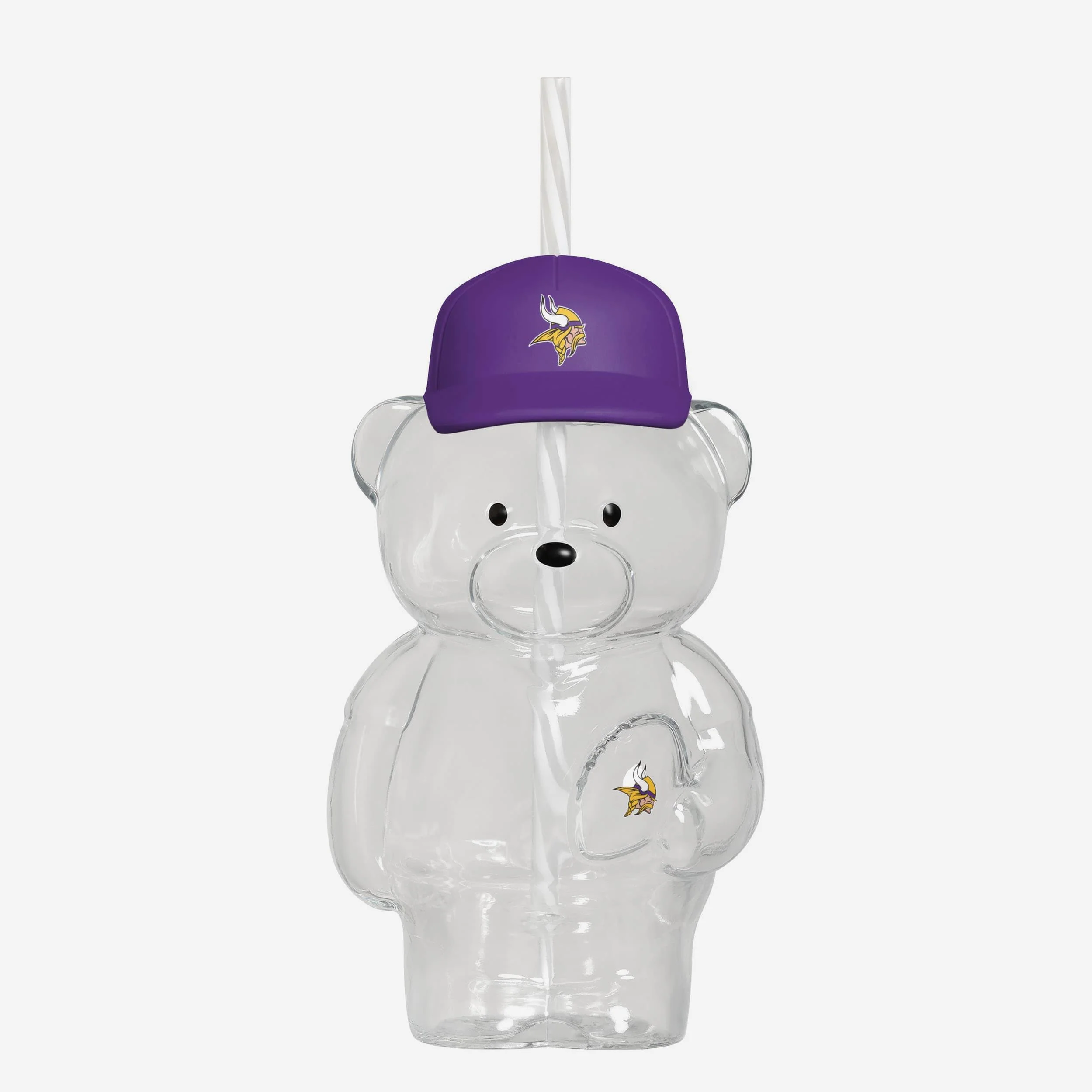 Minnesota Vikings Glass Bear Tumbler